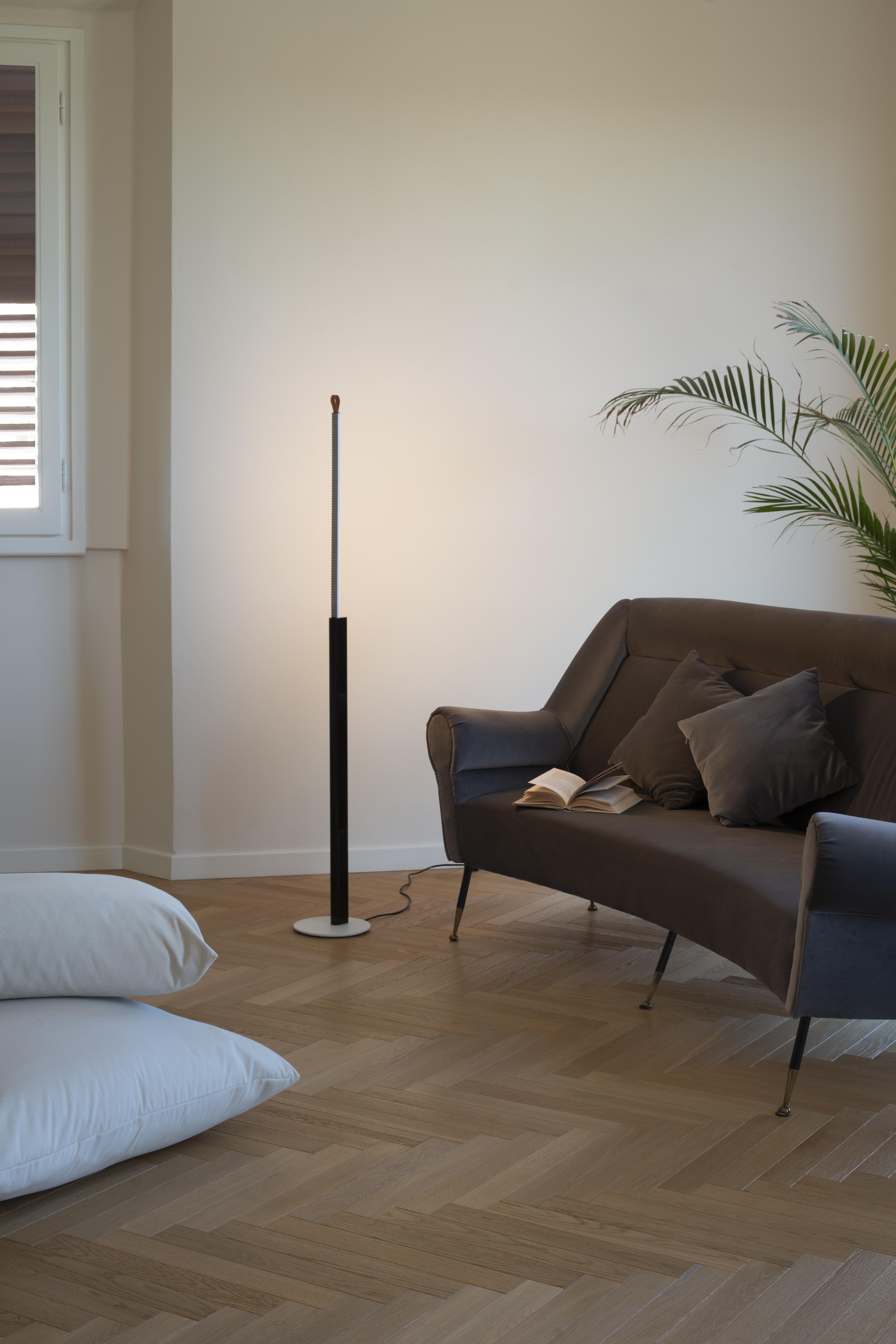 Metrica Floor Lamp in Glossy White