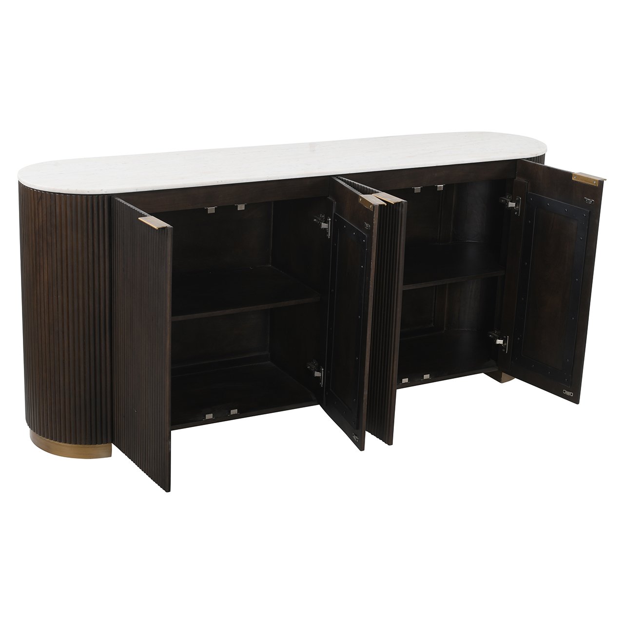MAYFIELD Chest of Drawers White Marble