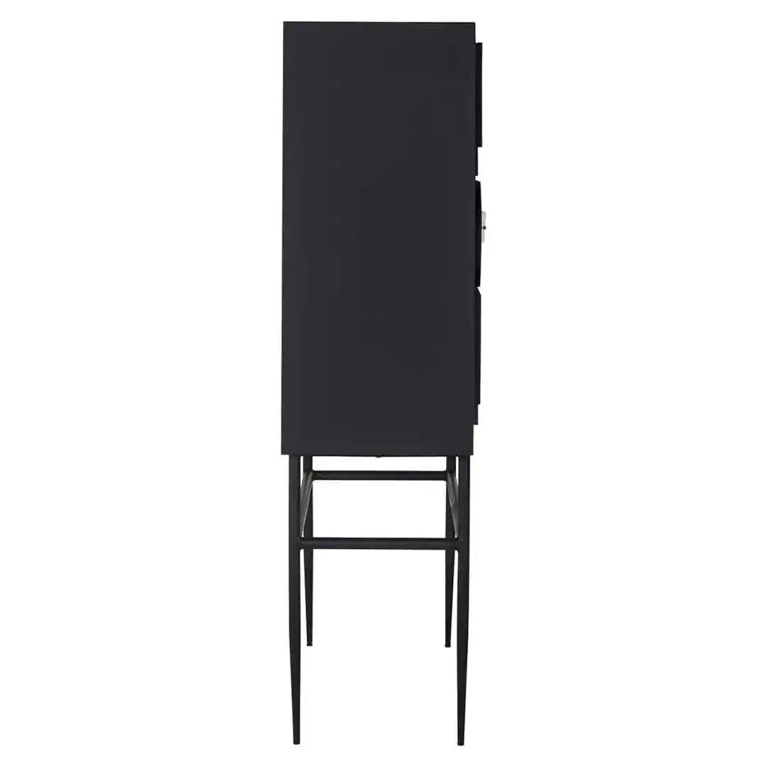 MENDOZA cabinet black with white