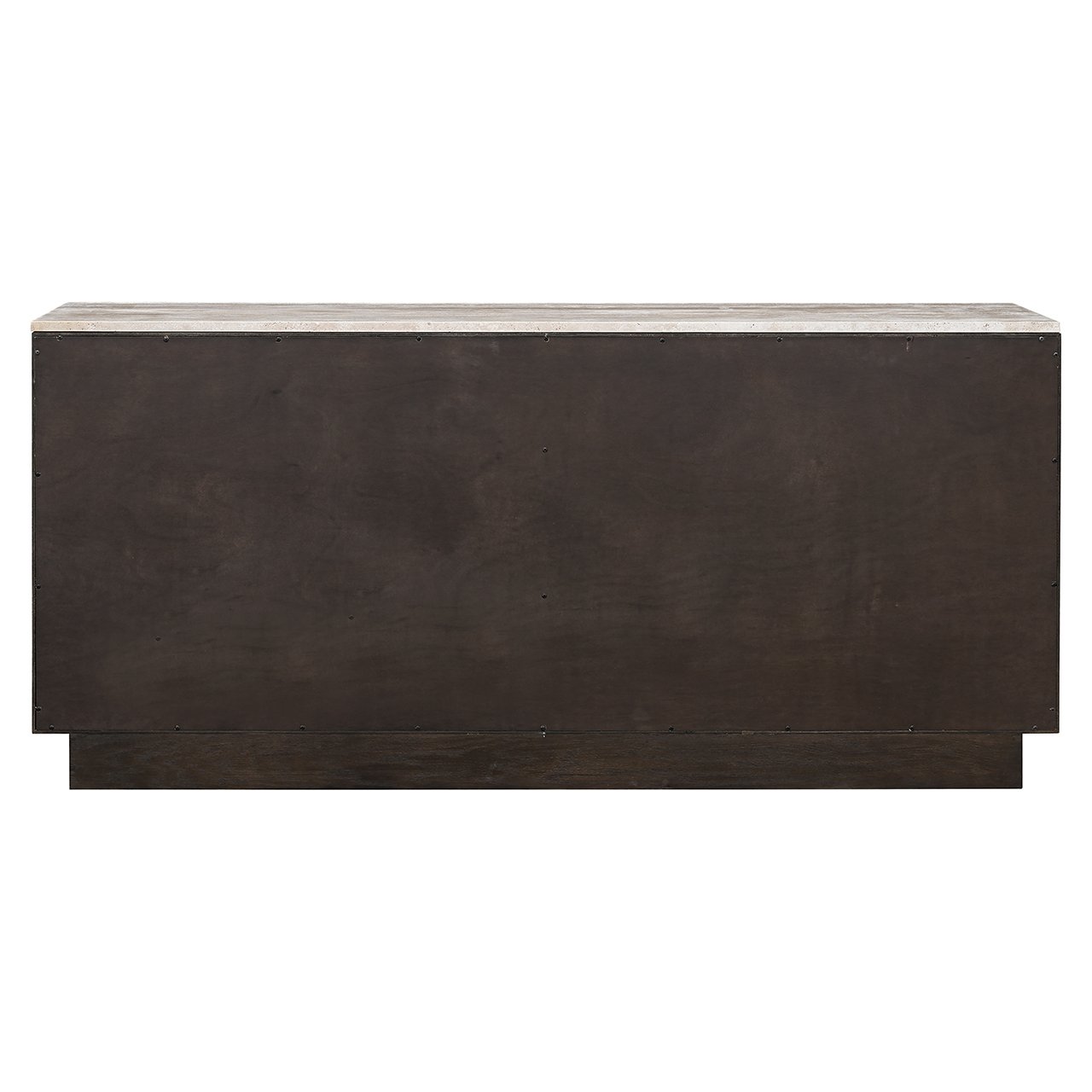 4-door CLAREMONT chest of drawers brown with beige top