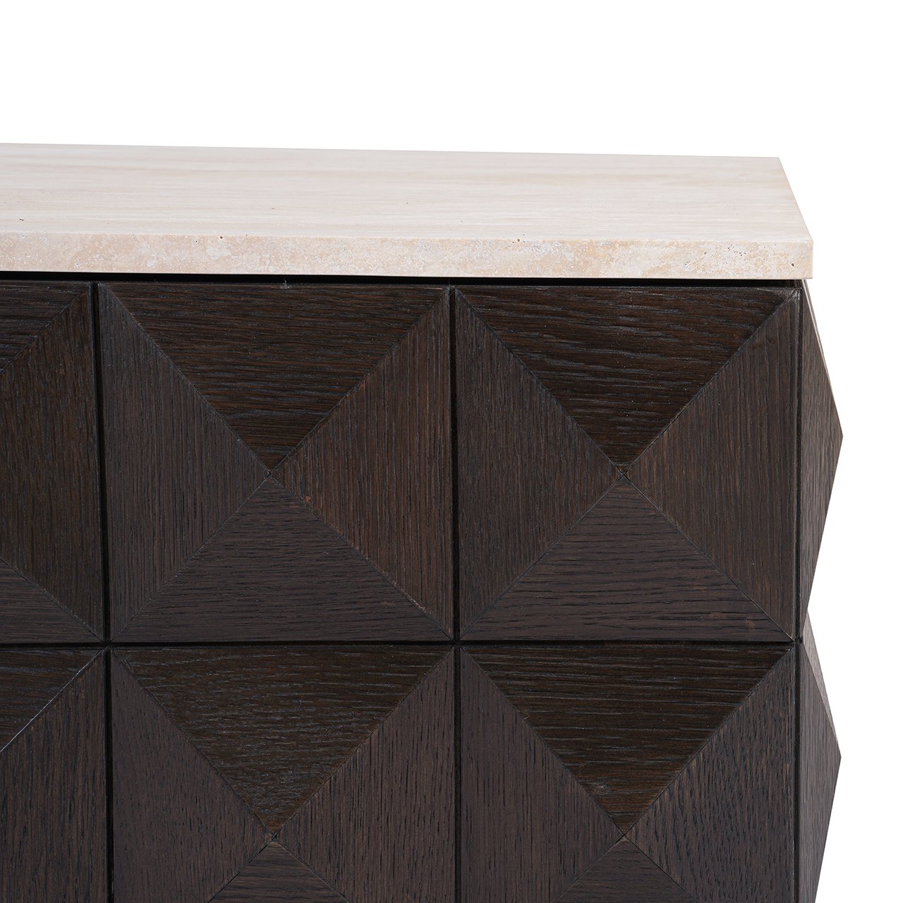 CLAREMONT coffee table brown with beige top