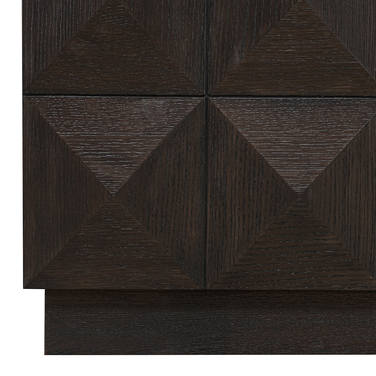 High Chest of Drawers CLAREMONT brown with beige stone