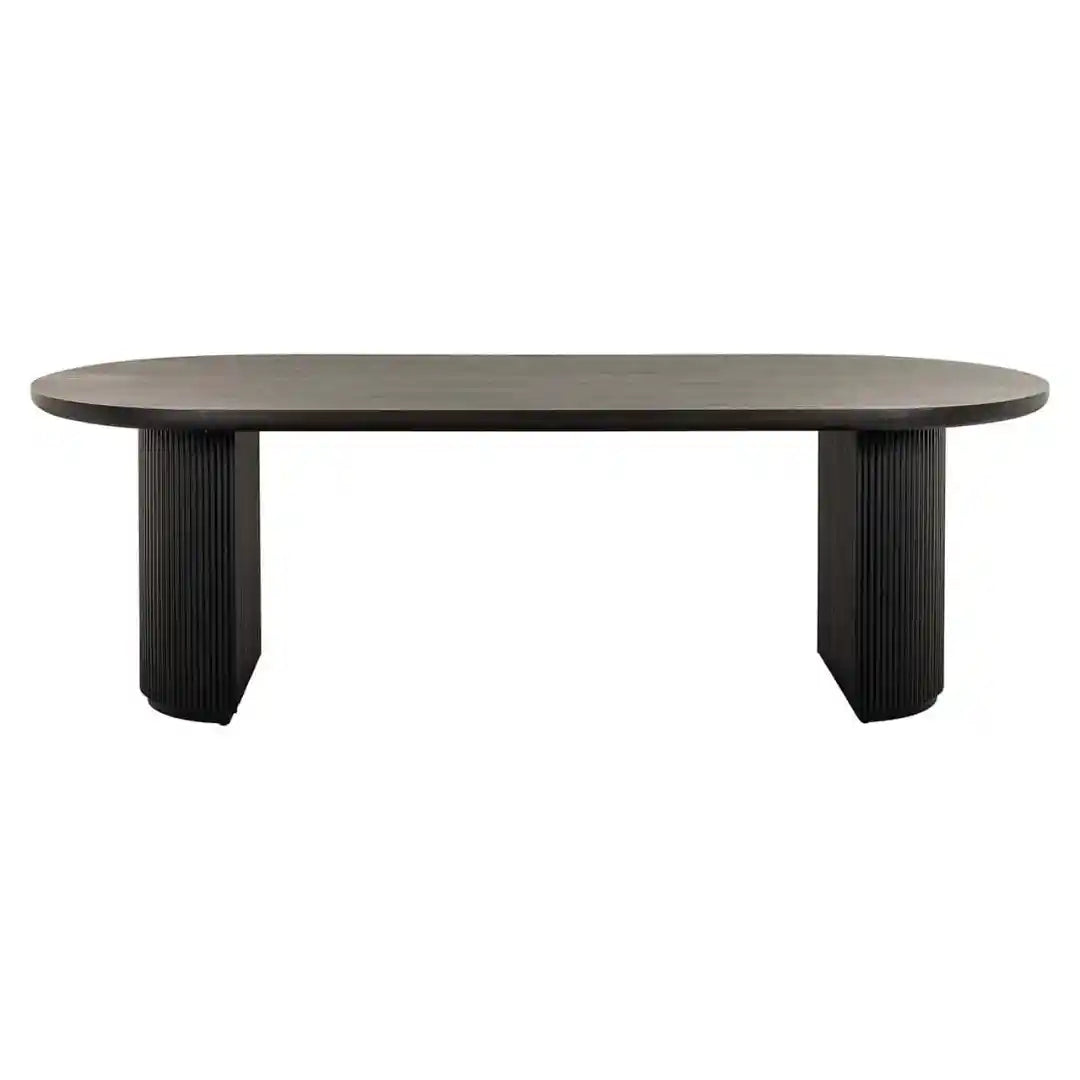 KINGSTON dark brown oak veneer table