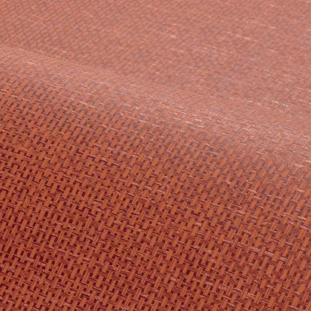 Tapeta imitująca rafię VANNORA - ORANGE BRÛLÉ miedziany pomarańcz