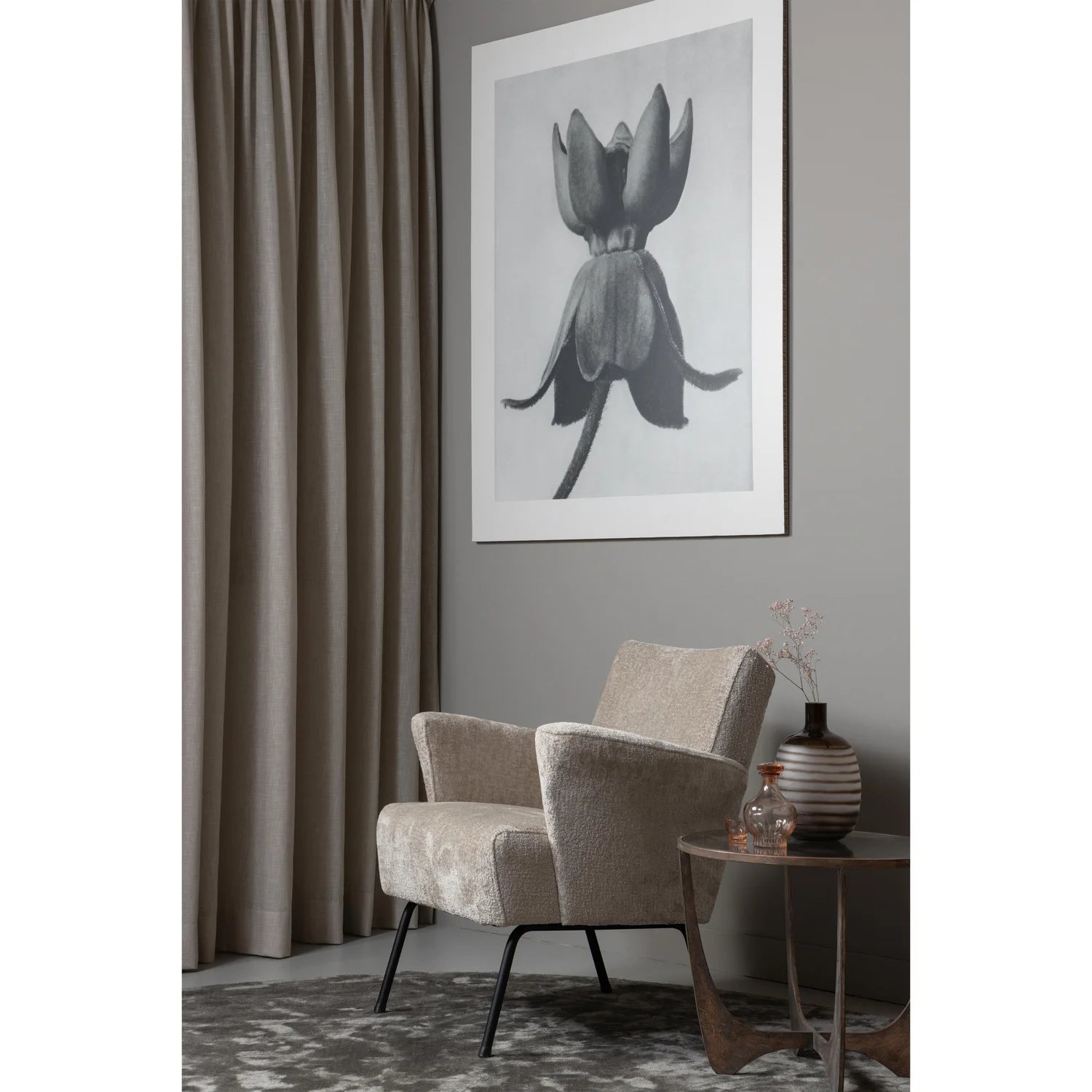 Muse Taupe armchair