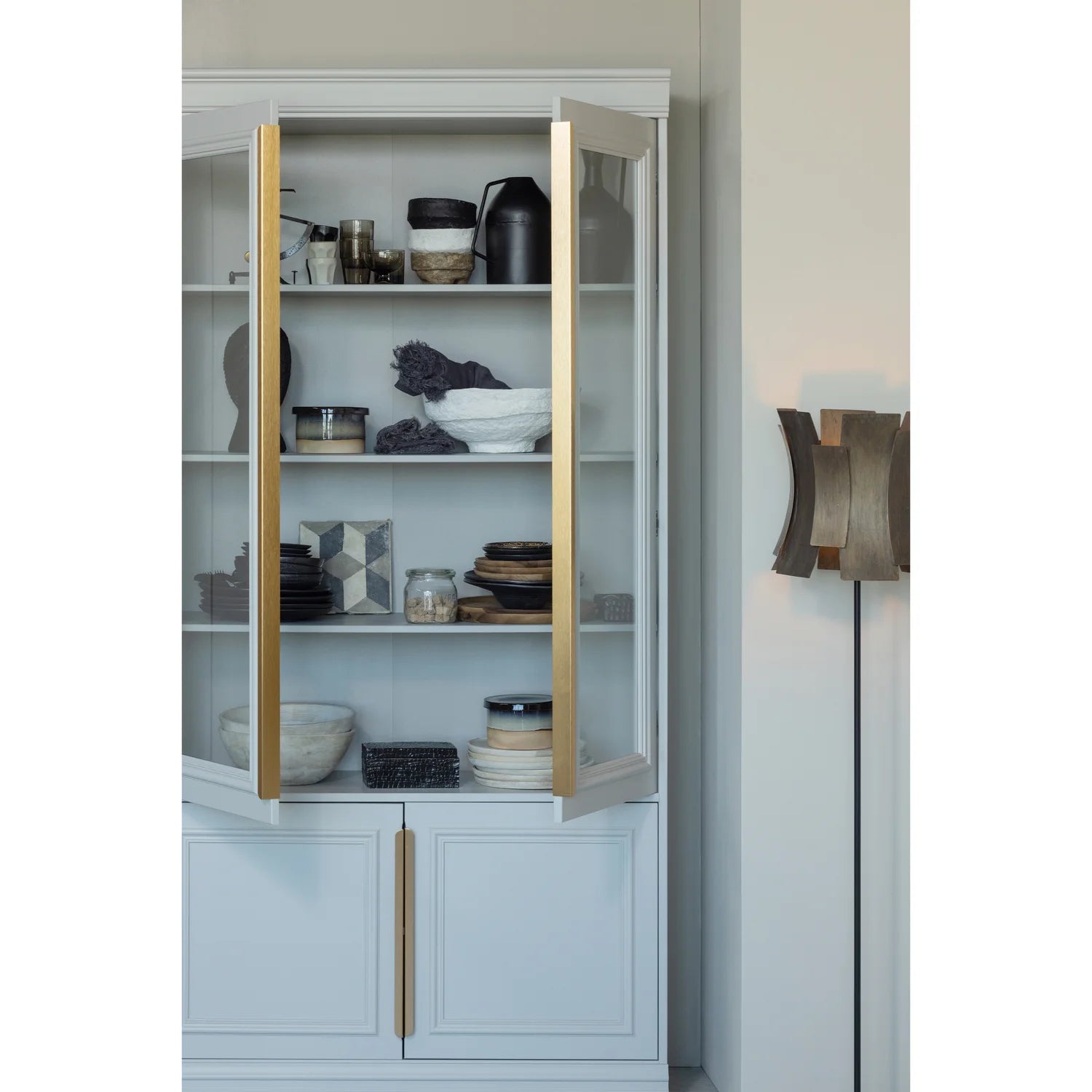 The Light gray organizer site with ancient gold