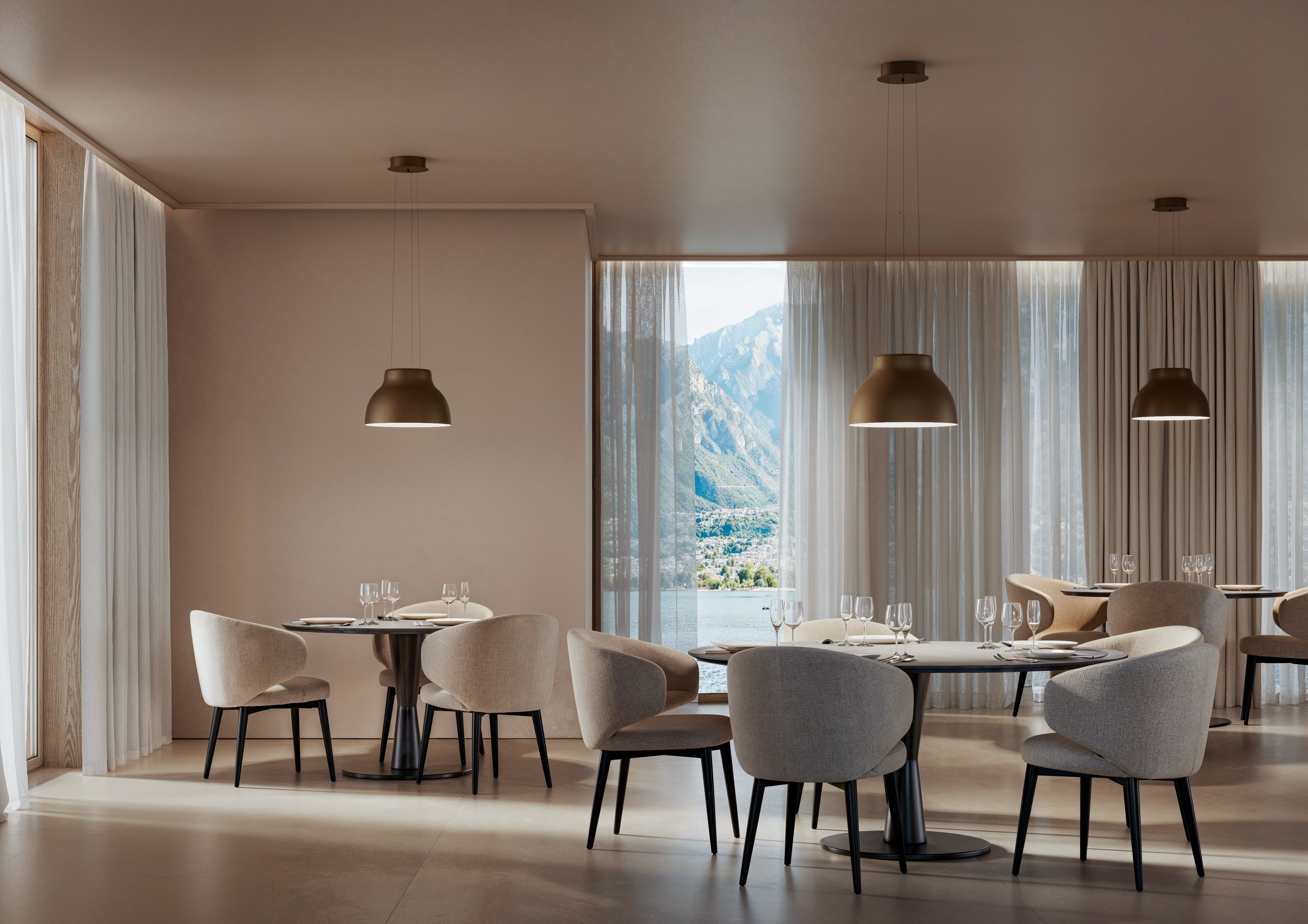 CICALA Pendant Lamp, embossed white