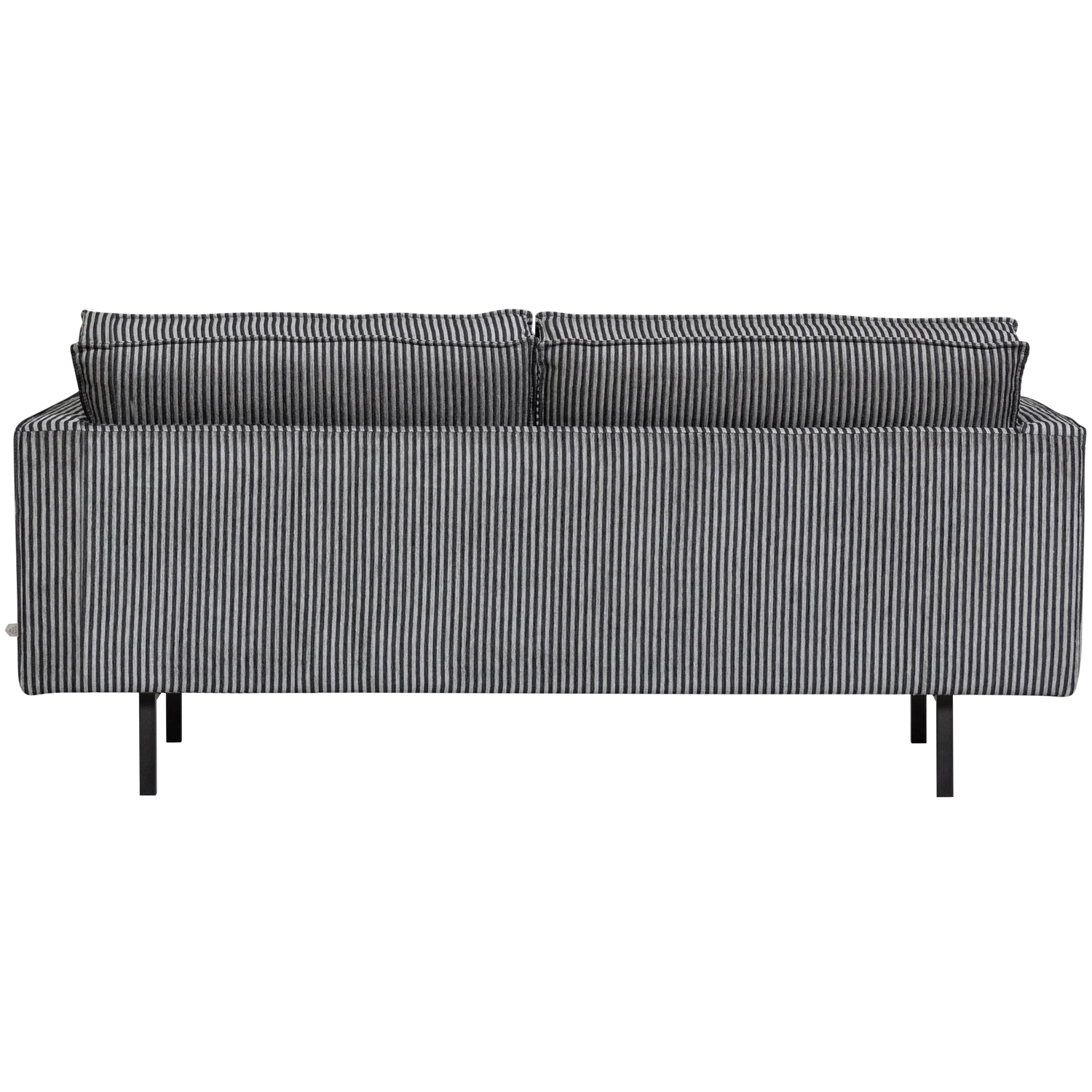 2.5-seater sofa Rodeo black and white striped