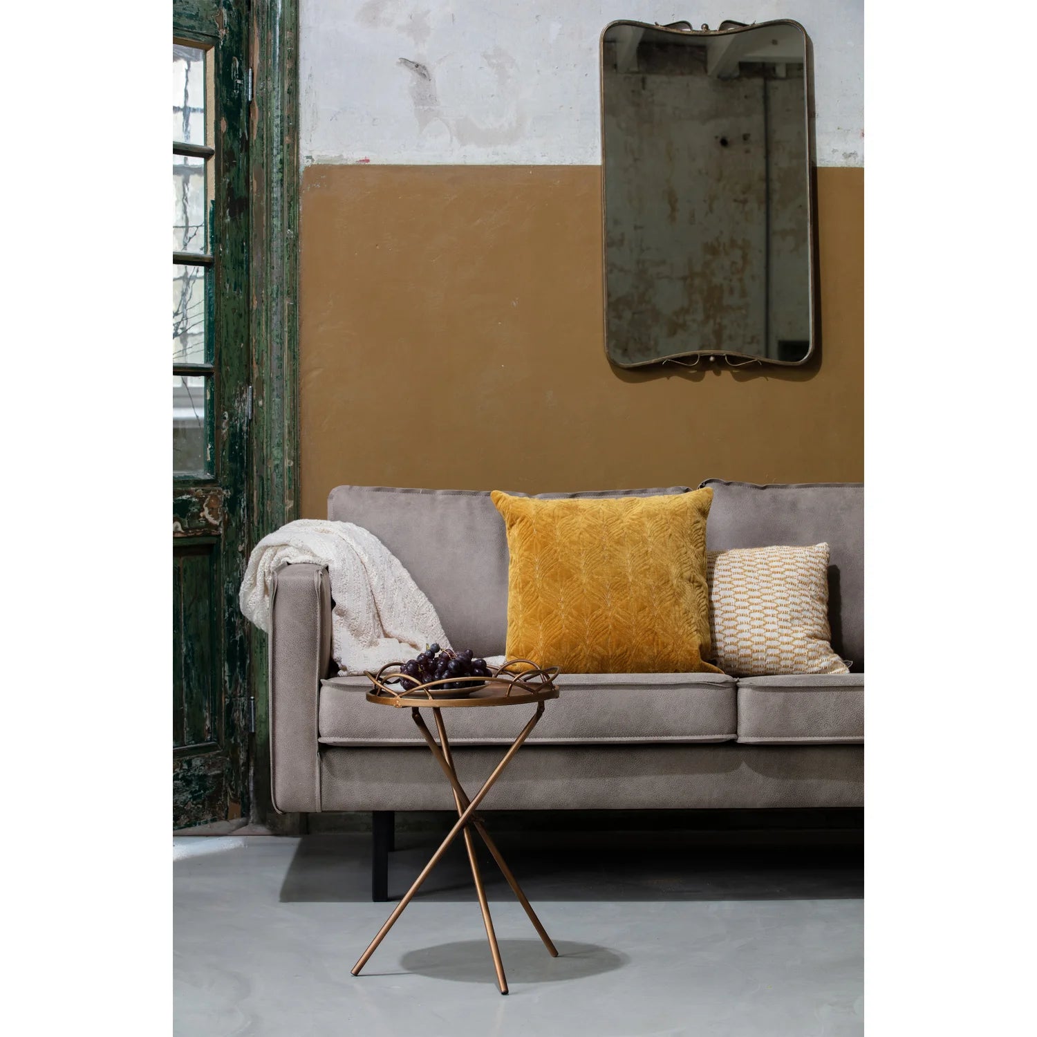 Samtsofa 2,5-Personen Rodeo Classic Senf