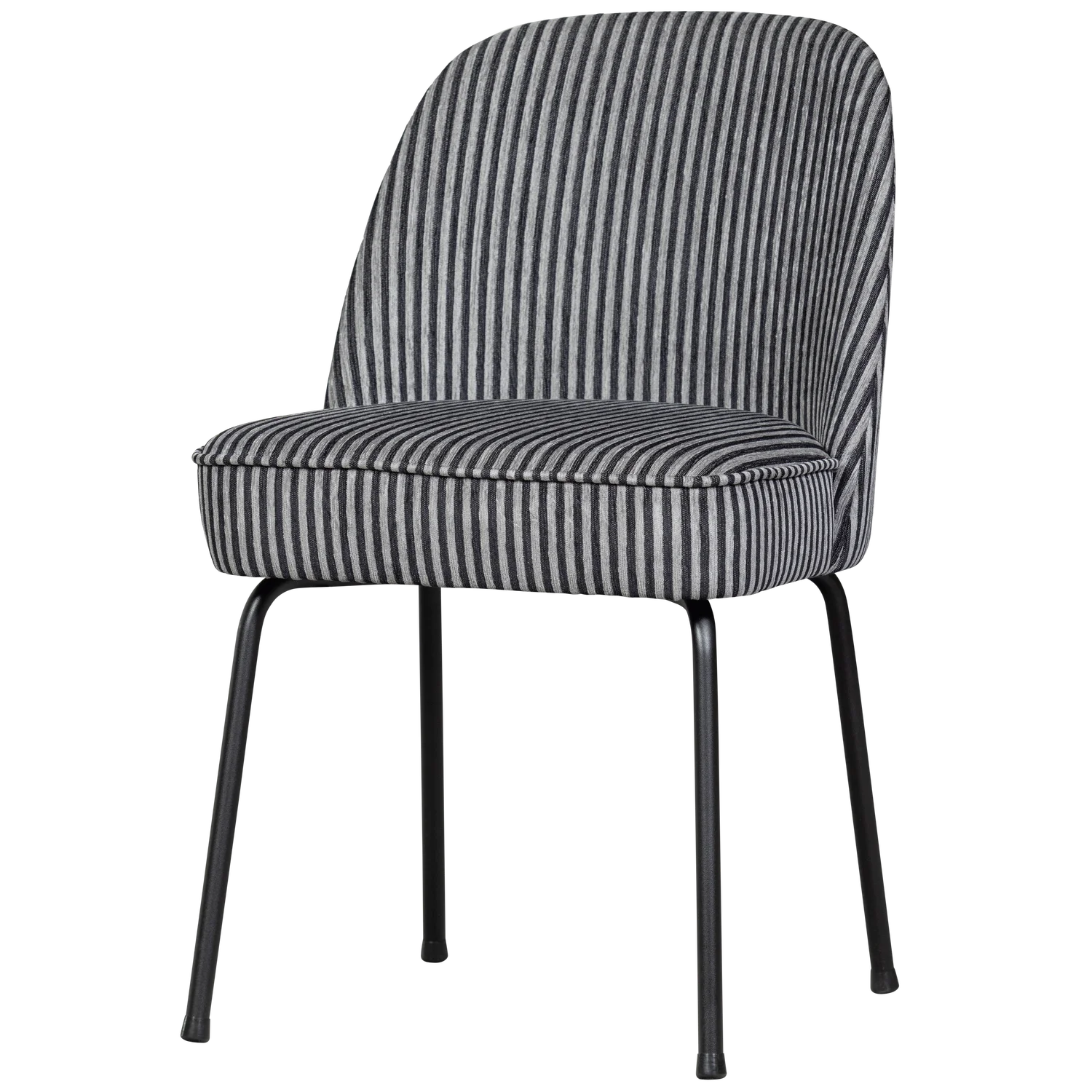 Vogue chair black and white striped