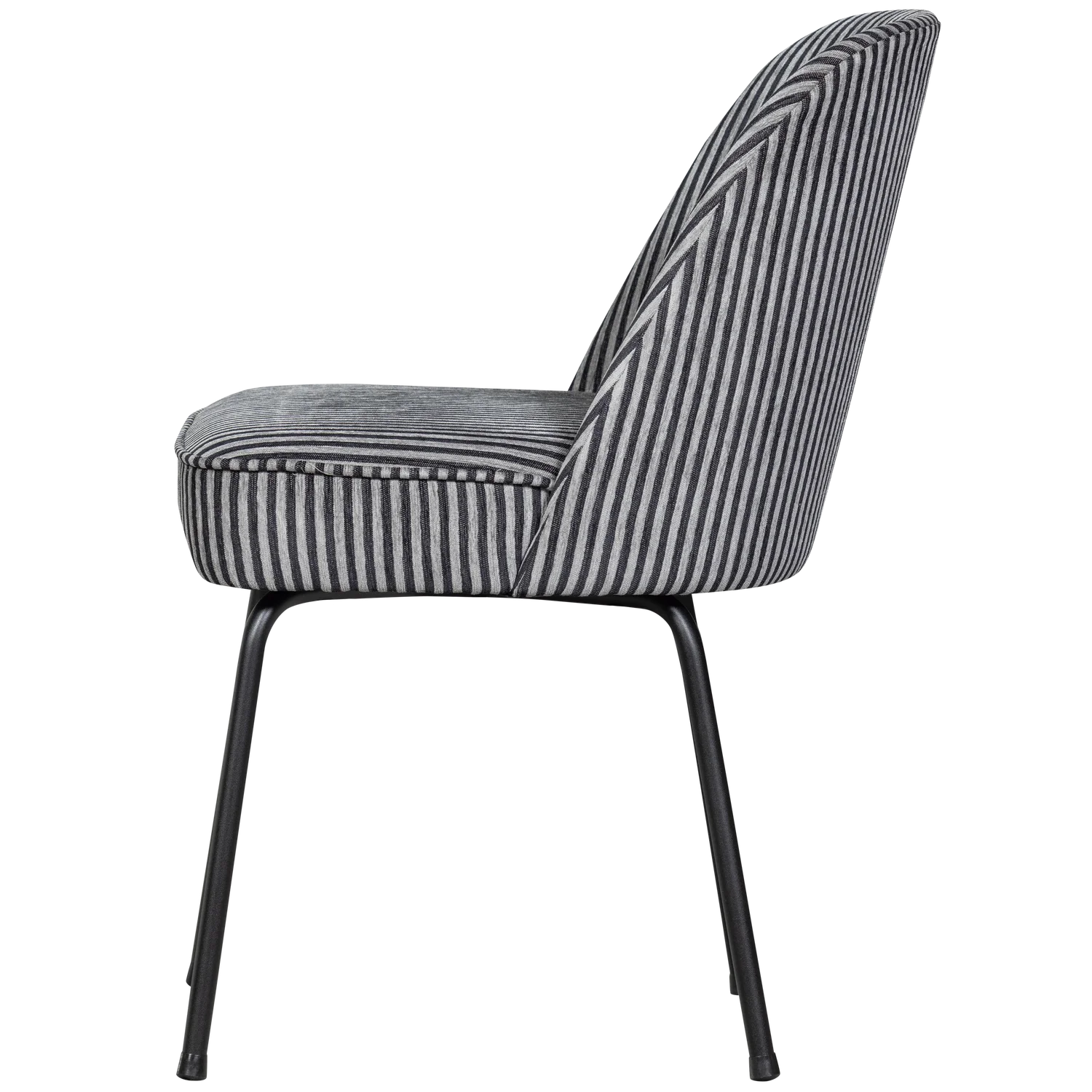 Vogue chair black and white striped