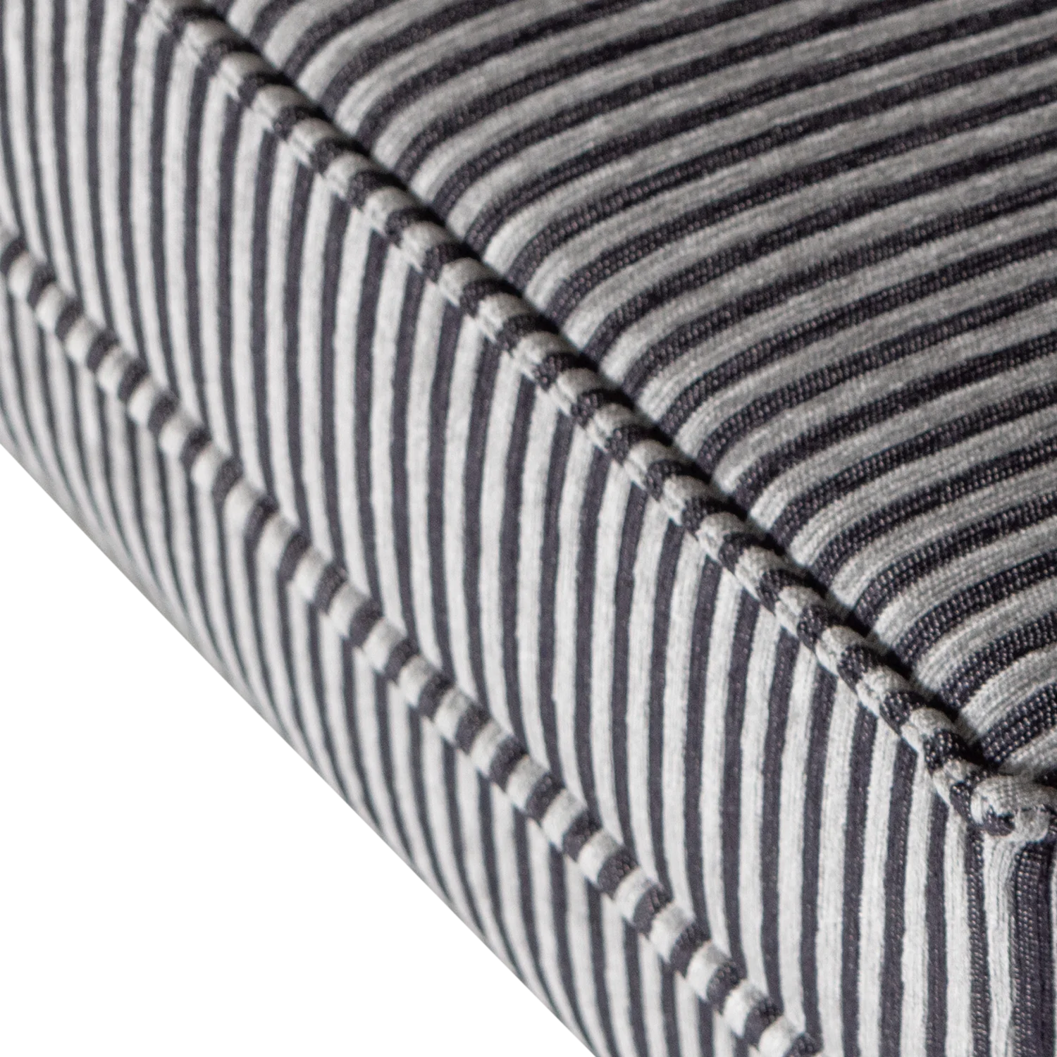 Black and white rodeo footrest with stripes