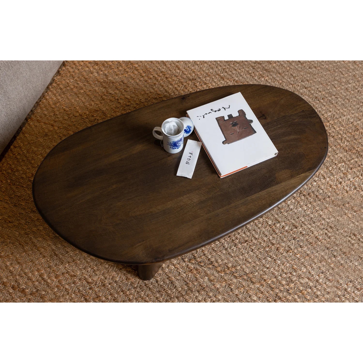 Roundly coffee table mango wood