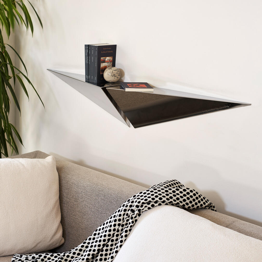 Left-side shelf HENRI steel