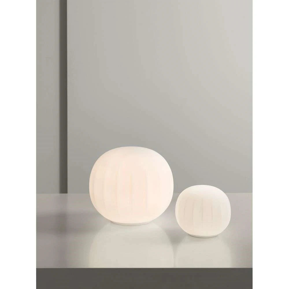 Solid white table lamp