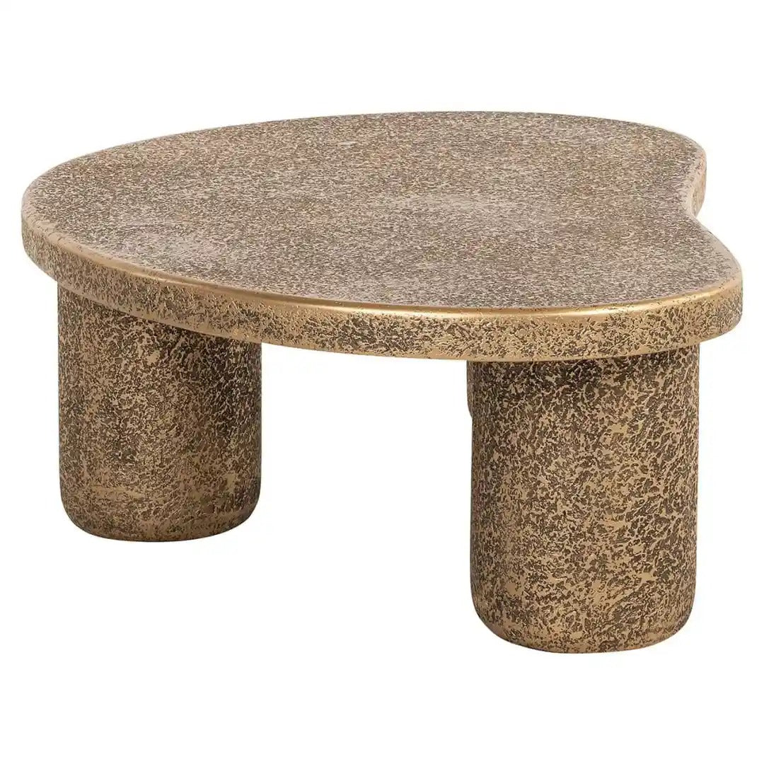 KENOBI distressed gold coffee table