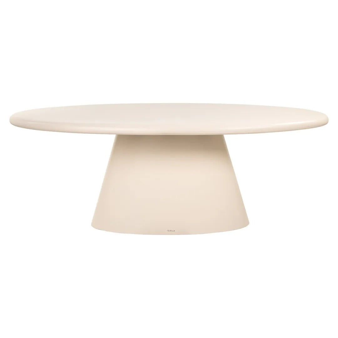 URBAN BLOOM oval outdoor table sand