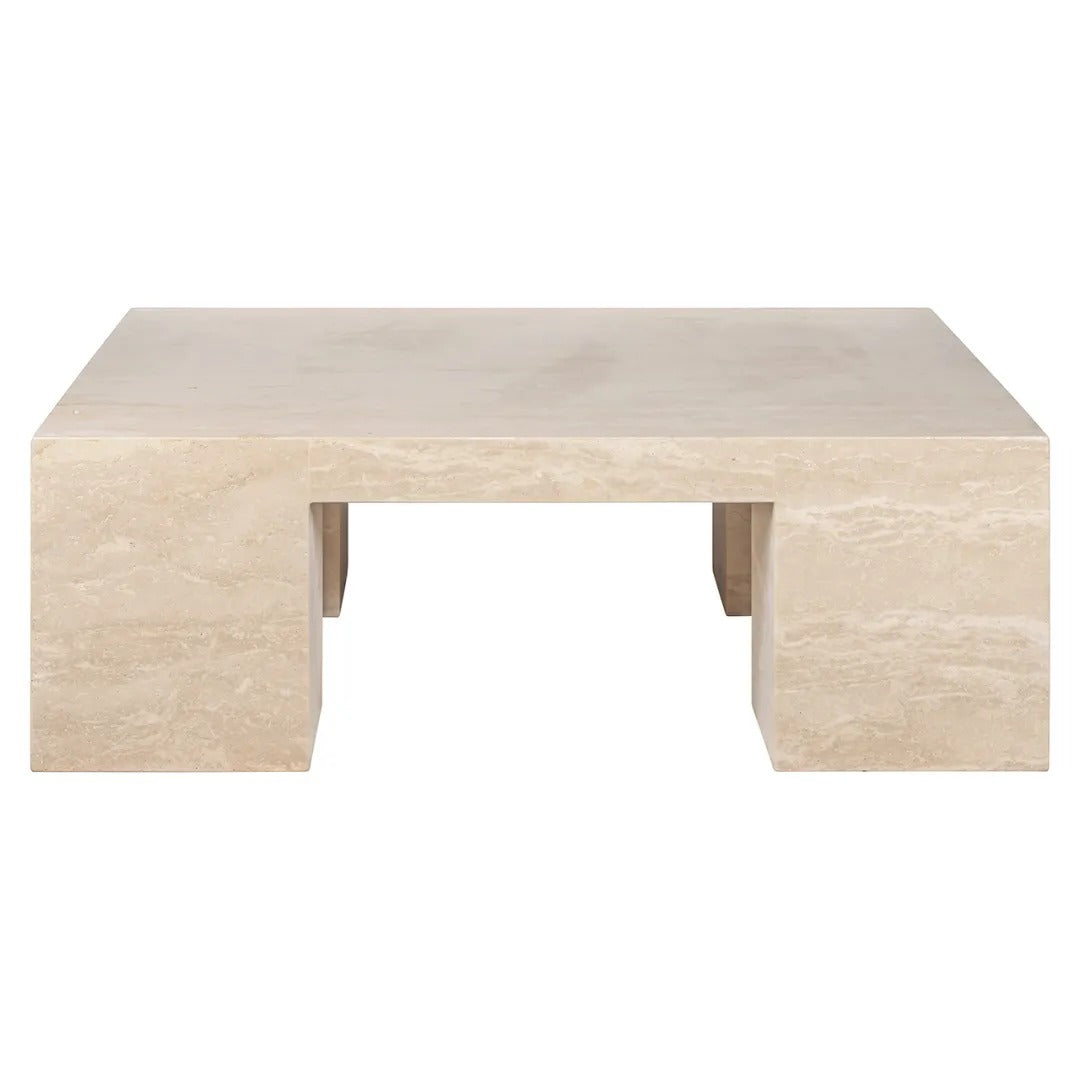 Beiger Travertin Couchtisch BILTMORE