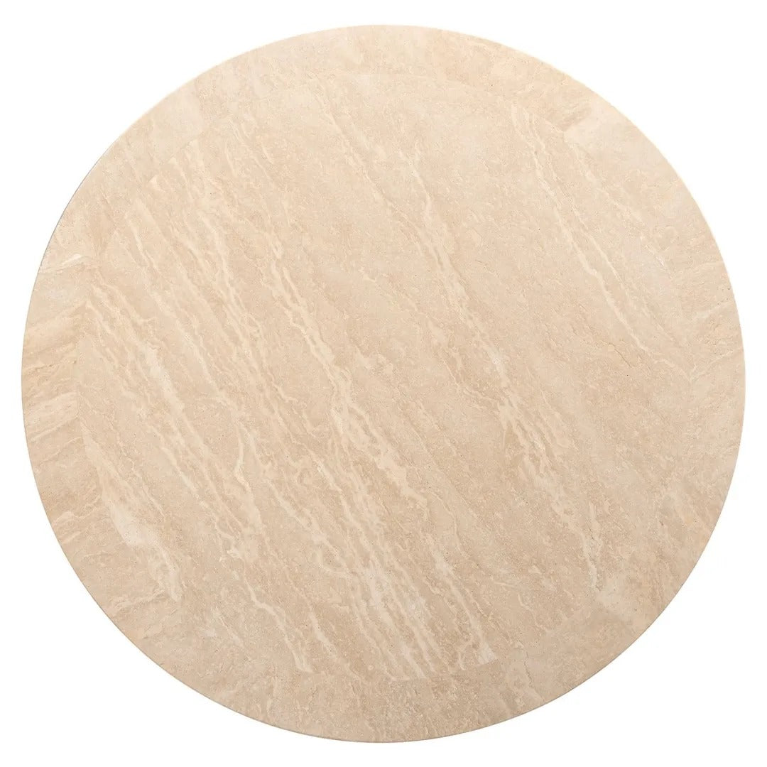 Runder Couchtisch BILTMORE beige Travertin