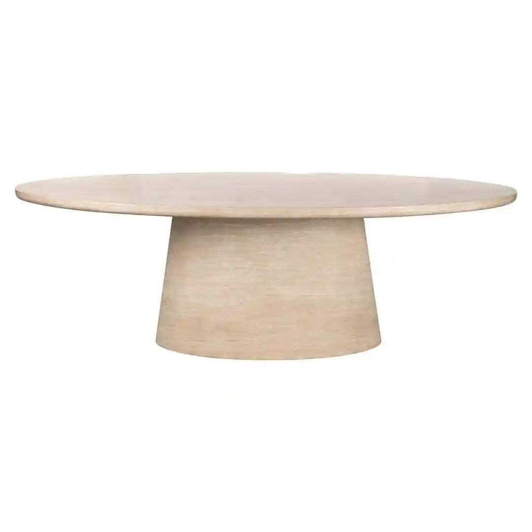 FICTUS Beige Oval Table