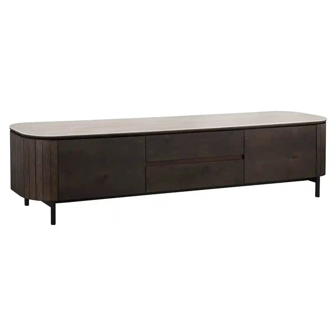 RTV-Sideboard RITZ braun mit beigem Tischplatte