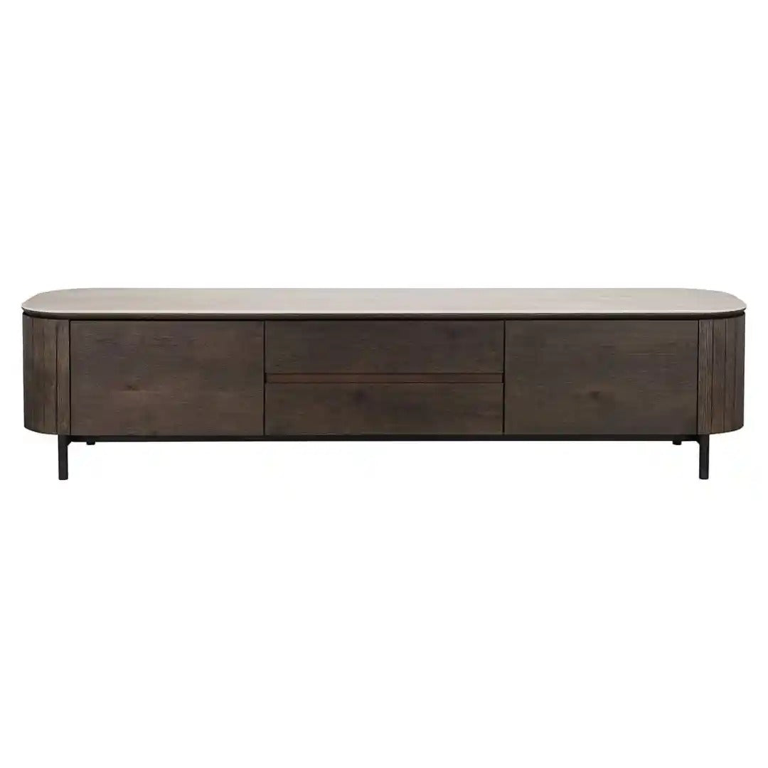 RTV-Sideboard RITZ braun mit beigem Tischplatte