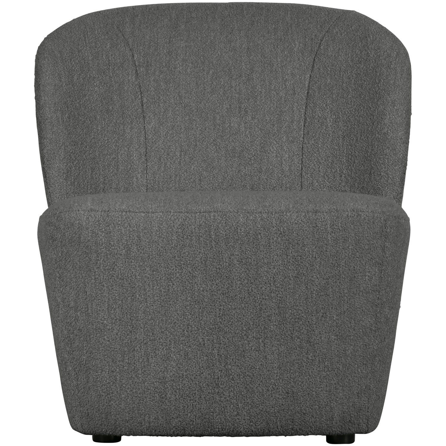 LOFTY Armchair in Dark Gray Boucle