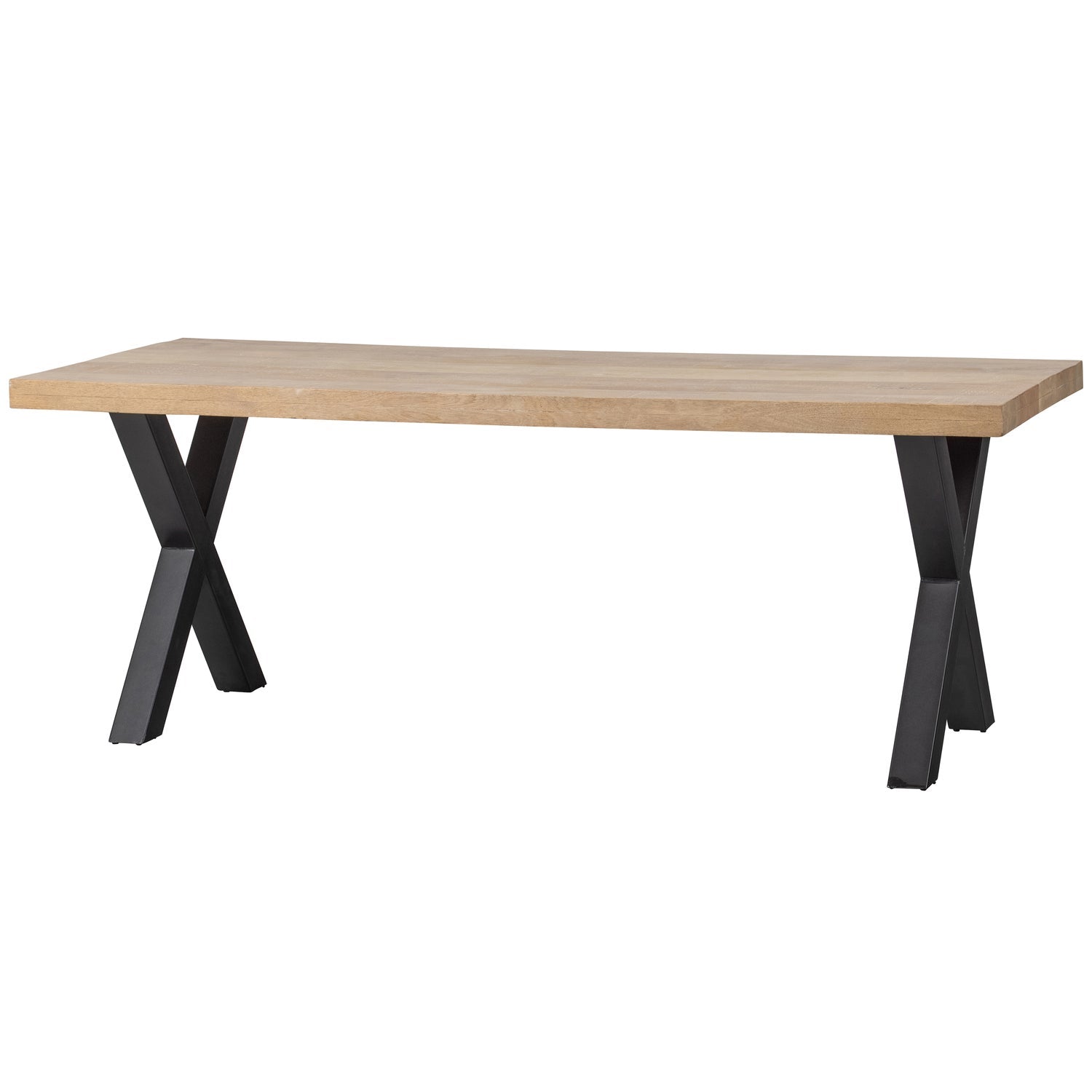 Rectangular Table TABLO Mango Wood with X-Shaped Base
