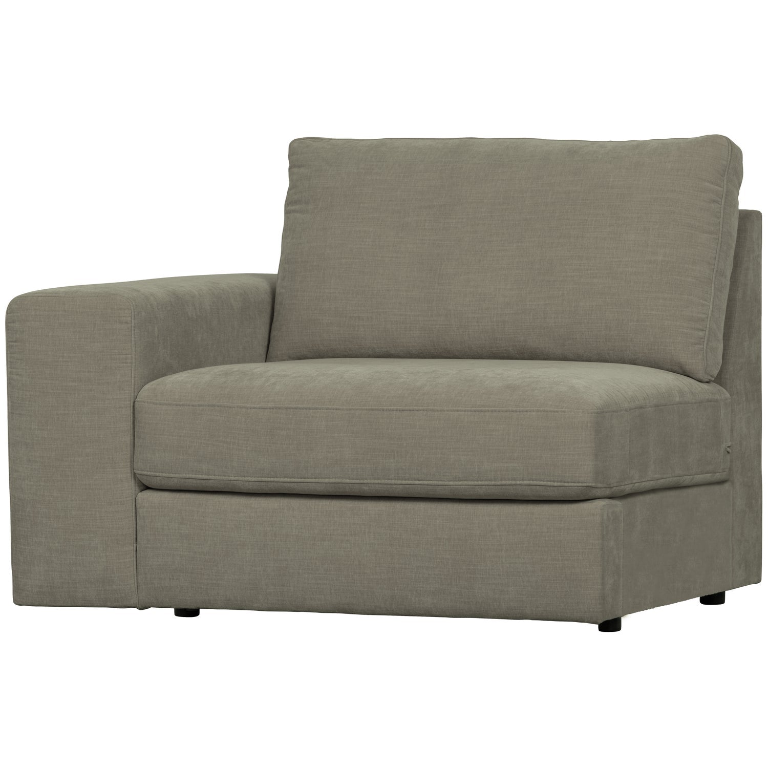 Sofa FAMILY - left-side end module warm gray