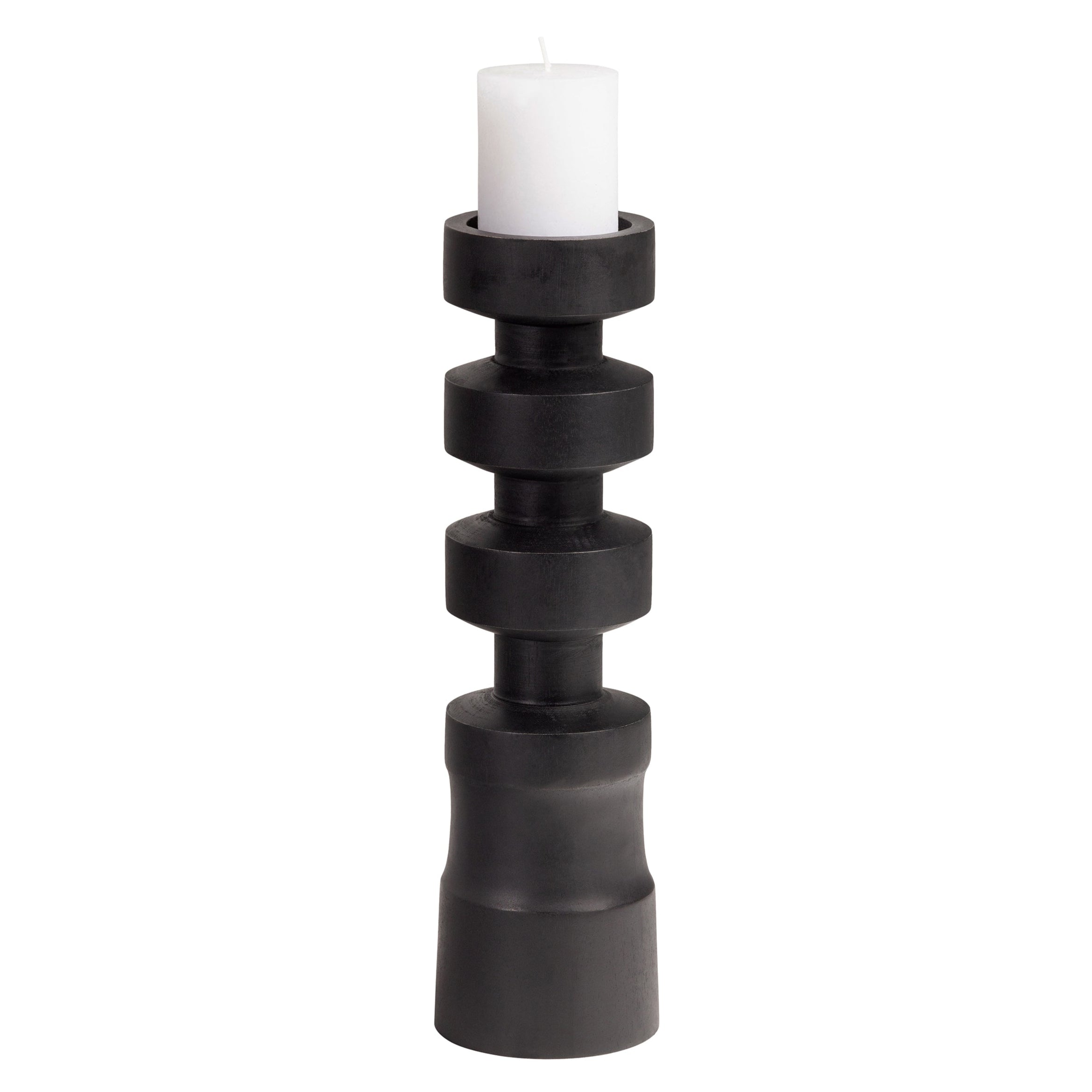 Black midi candlestick