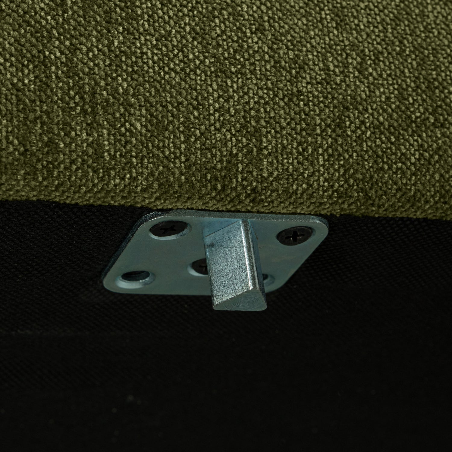 Left-facing chaise longue COUPLE dark green