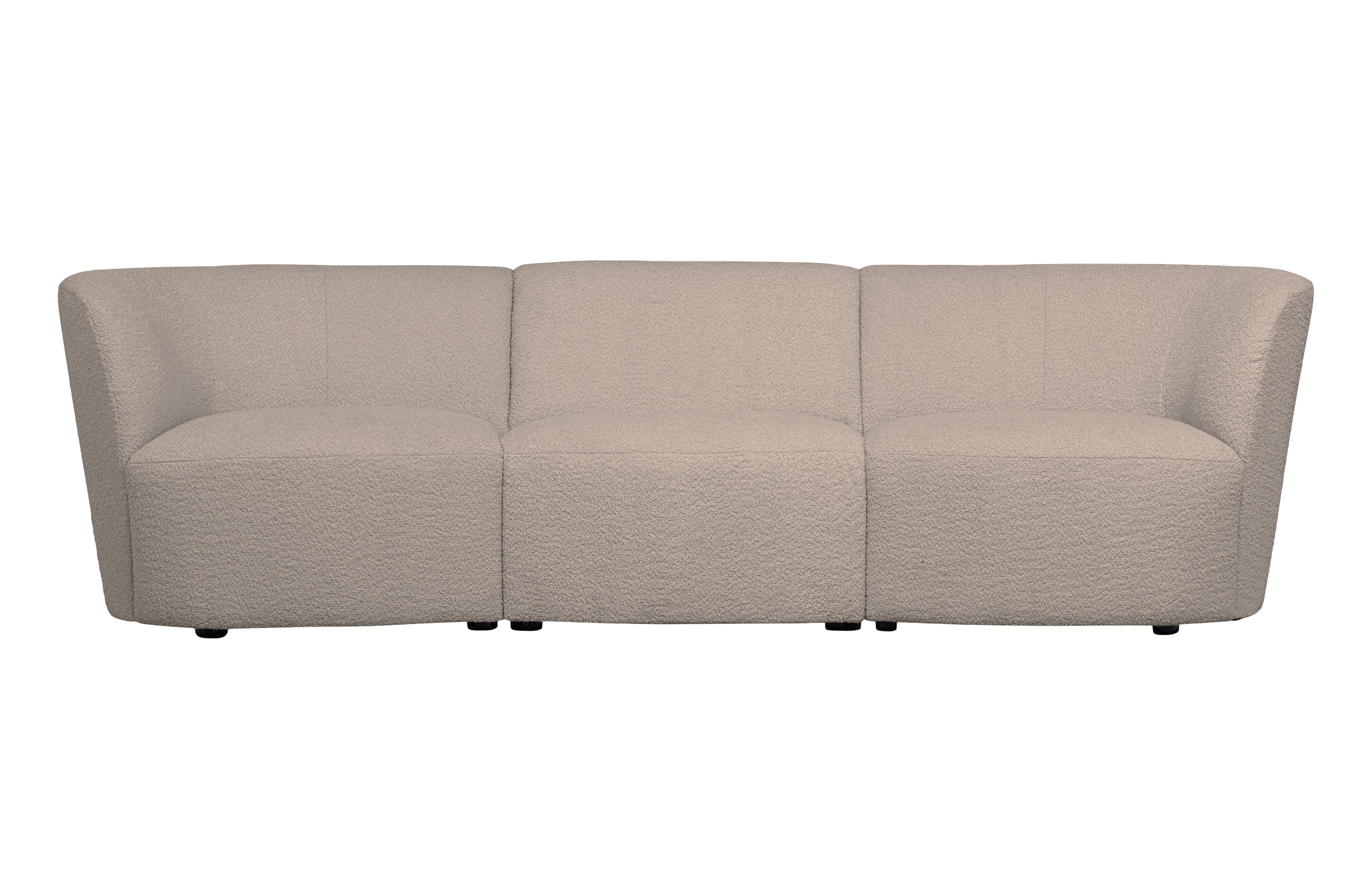 Modulares Sofa COCO - sandfarbener Boucle-Element