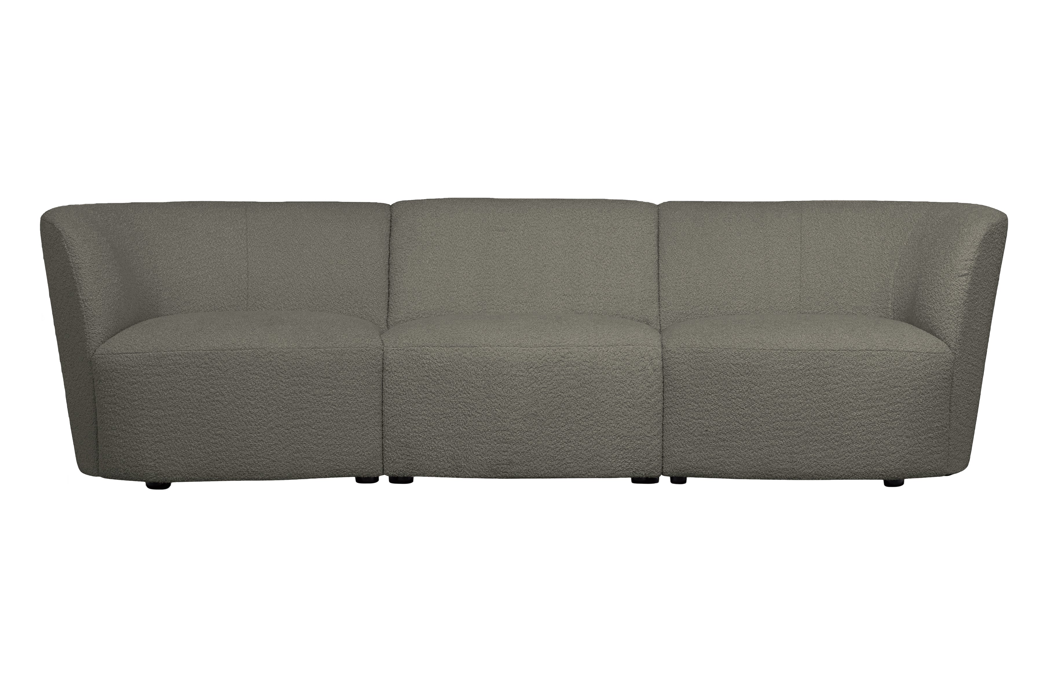 Modulares Sofa COCO - Element in warmem grünen Boucle