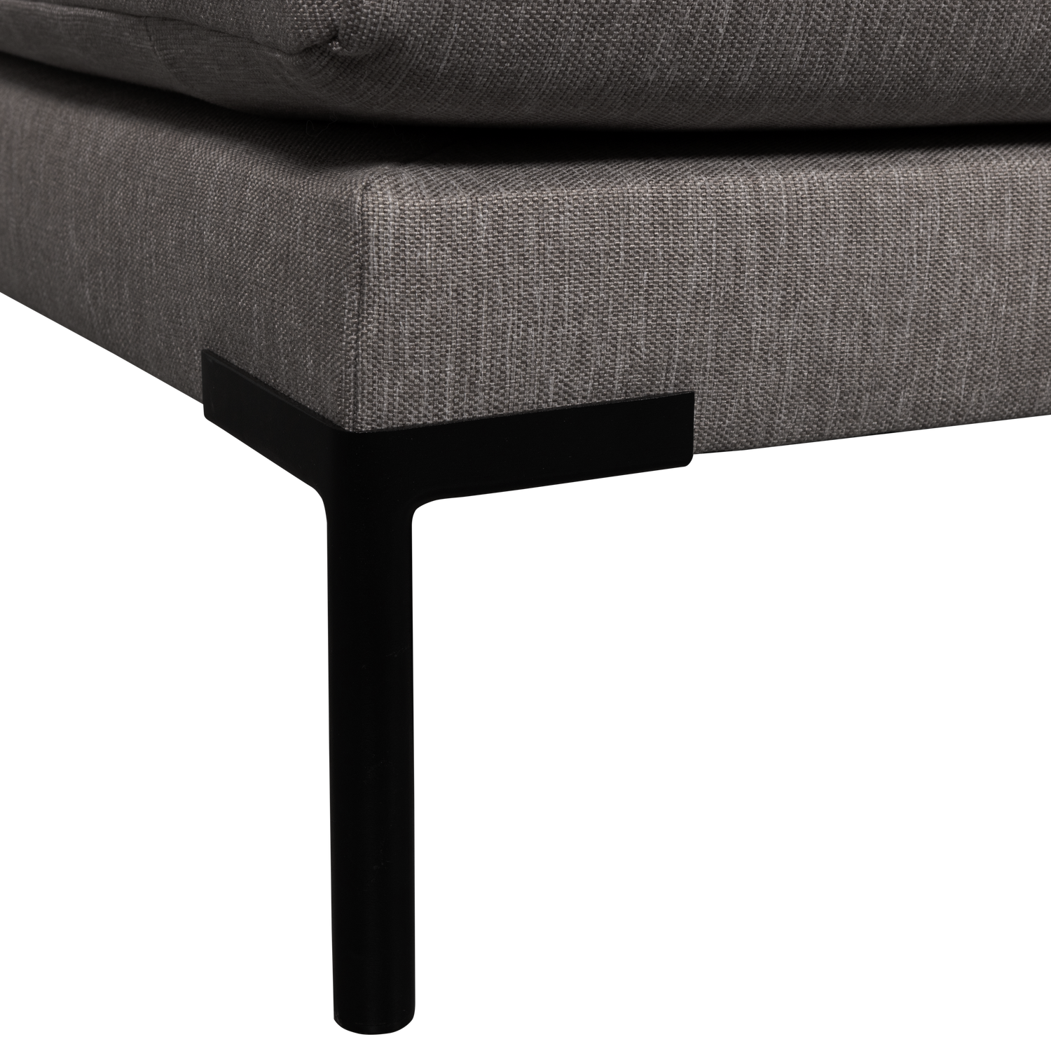 Left-sided chaise longue COUPLE DINING BENCH gray