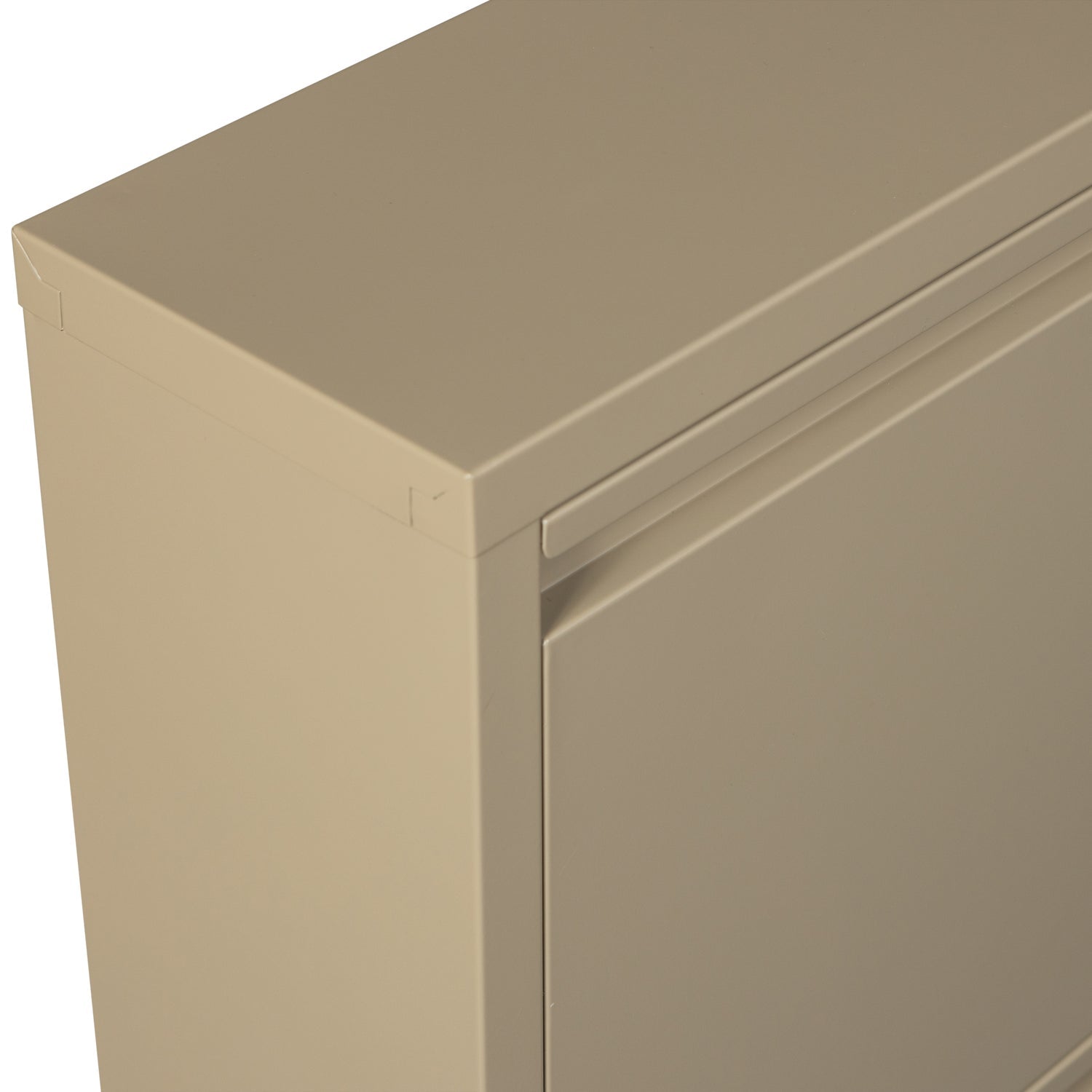 SABINE 3-COMPARTENT SHOE CABINET METAL SAND