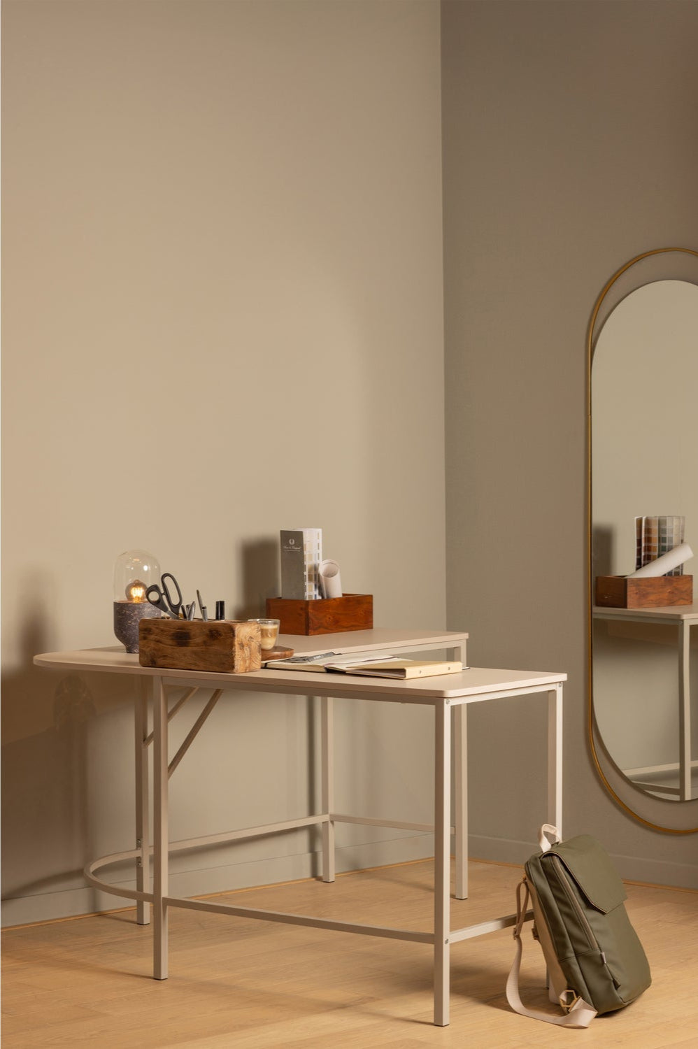 MIKE beige corner desk