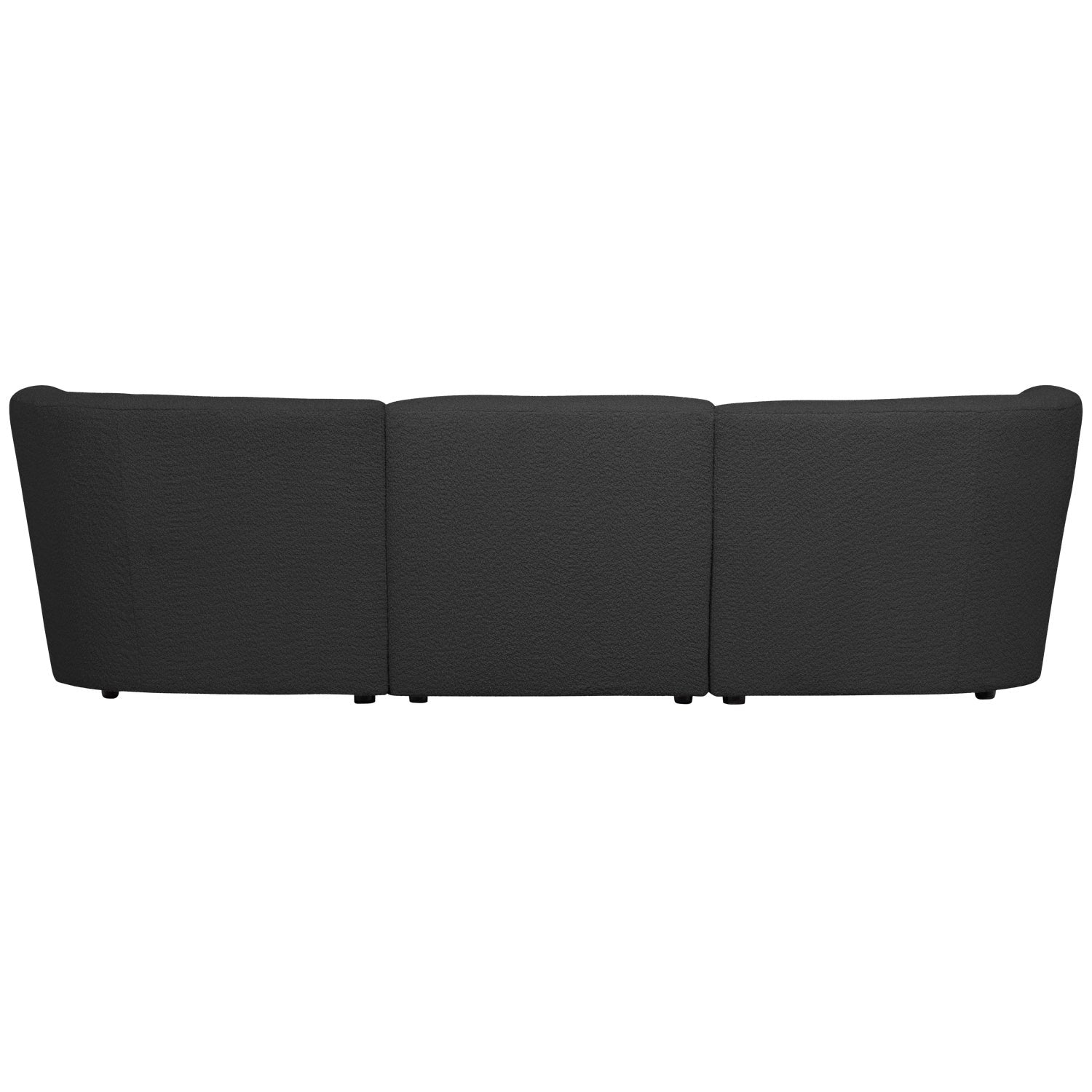 Sofa 3-Sitzer COCO dunkelgrau Bouclé