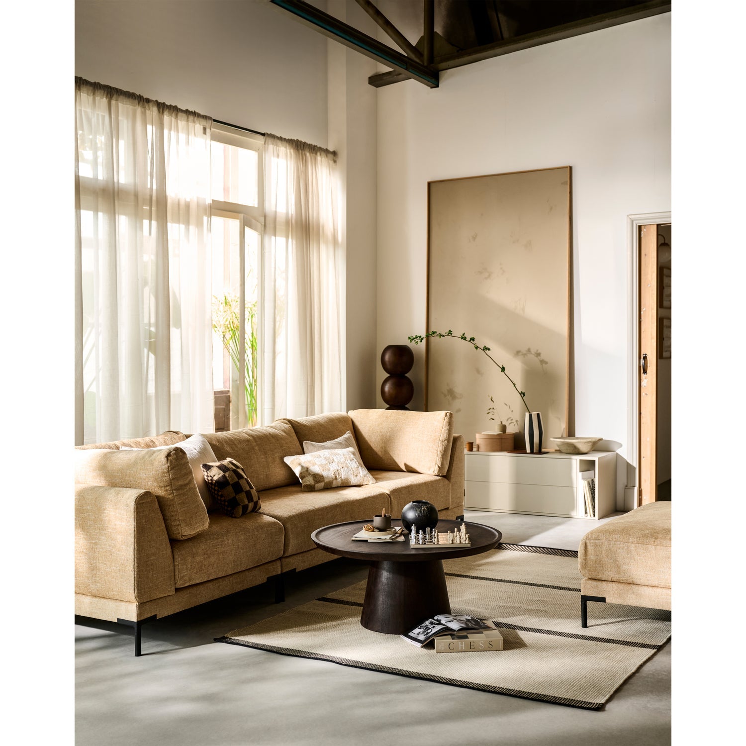 Couple Sofa - Corner Module in Butter Melange