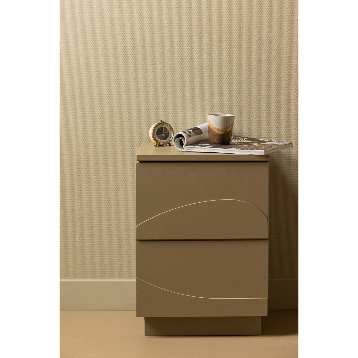 Teo Nightstand Pine Mud [FSC]