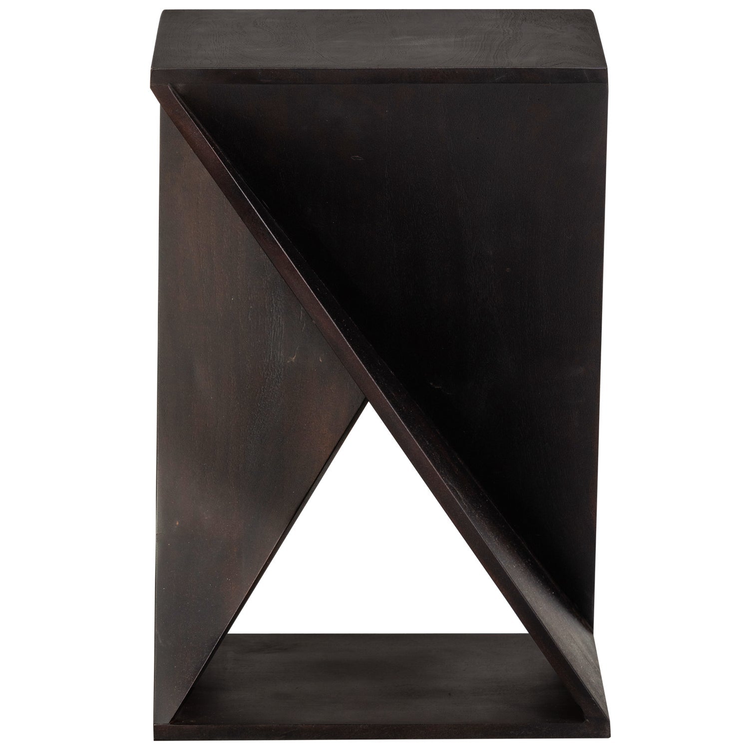 Ikem Side Table Acacia Dark Brown