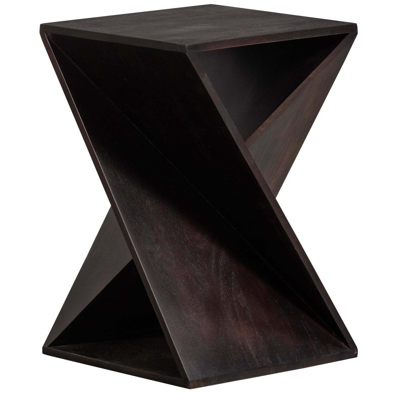 Ikem Side Table Acacia Dark Brown