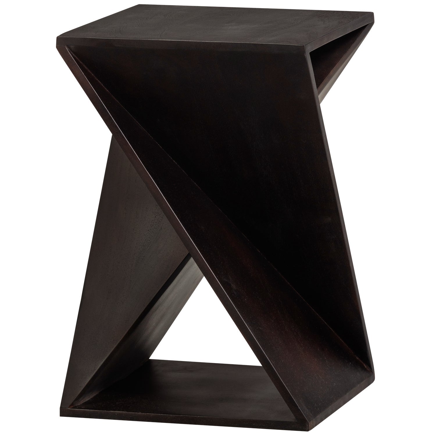 Ikem Side Table Acacia Dark Brown