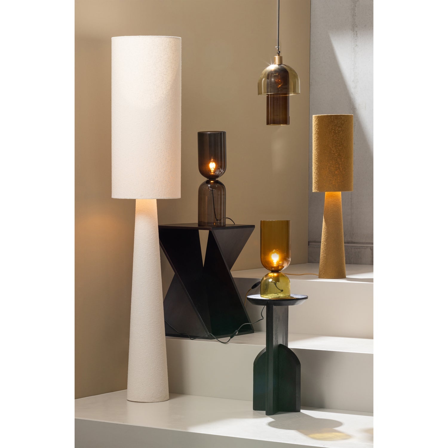 Stehlampe LOFT senfgelb