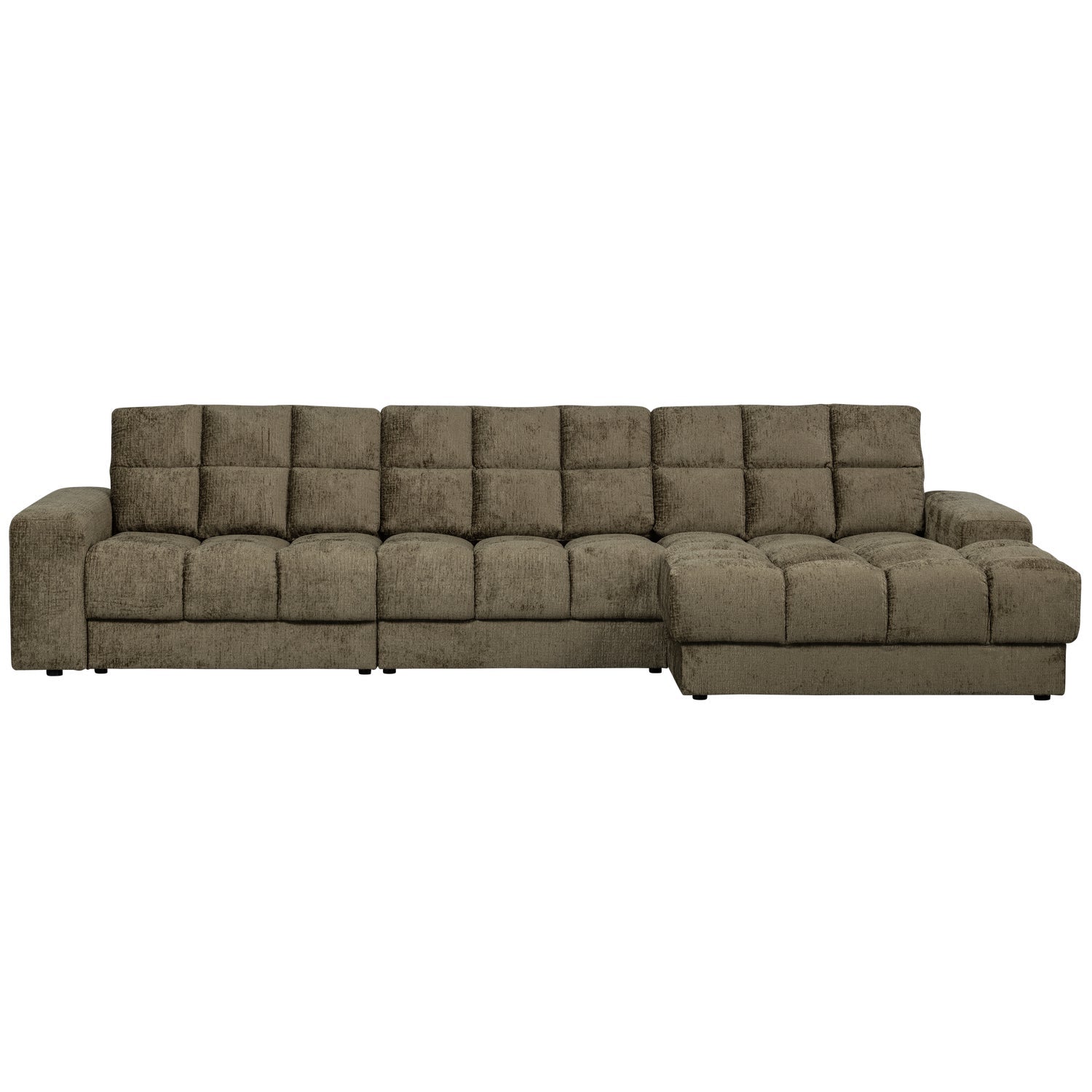 Right-sided Corner Sofa SECOND DATE - BONSAI velvet