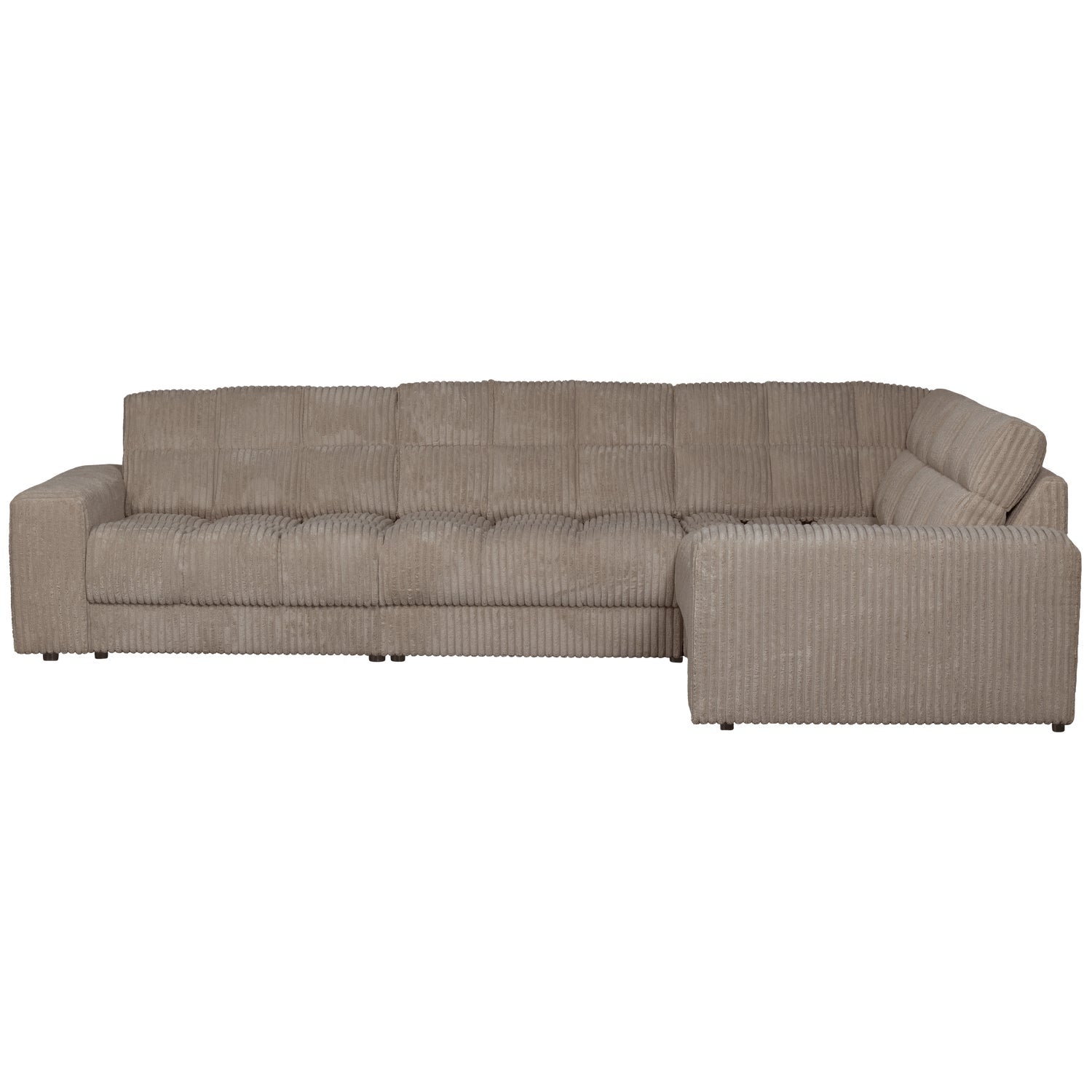 Sofa mit rechter Ecke SECOND DATE braunes Cord