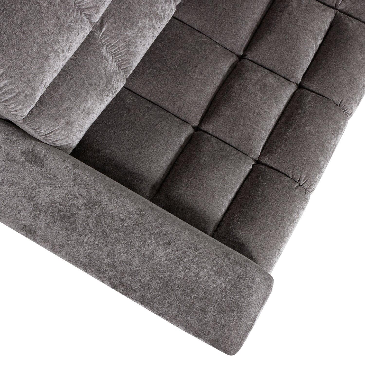 Sofa rechtsseitig SECOND DATE mausgrau