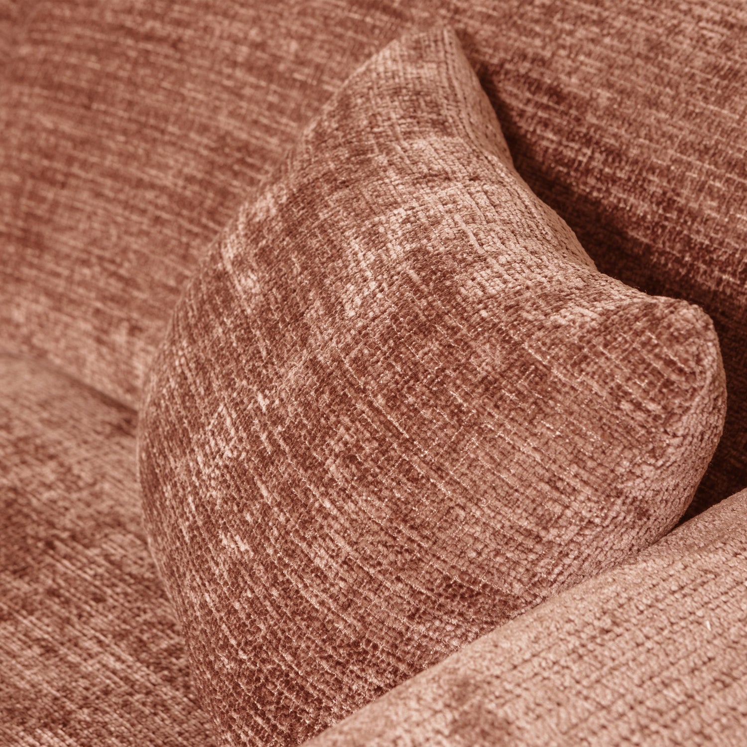 Left-facing modular CLOUD corner sofa terracotta