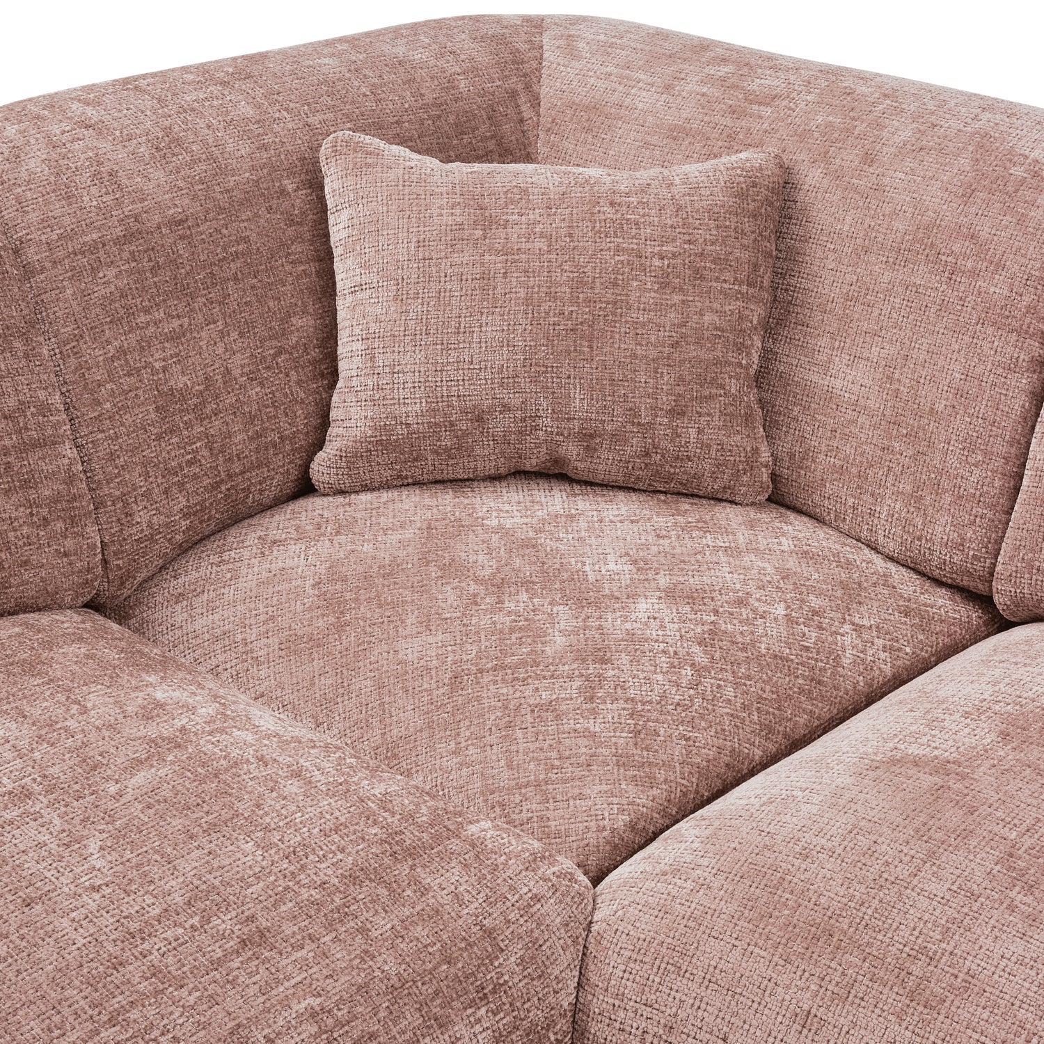 Panorama-Ecksofa rechts CLOUD rosa