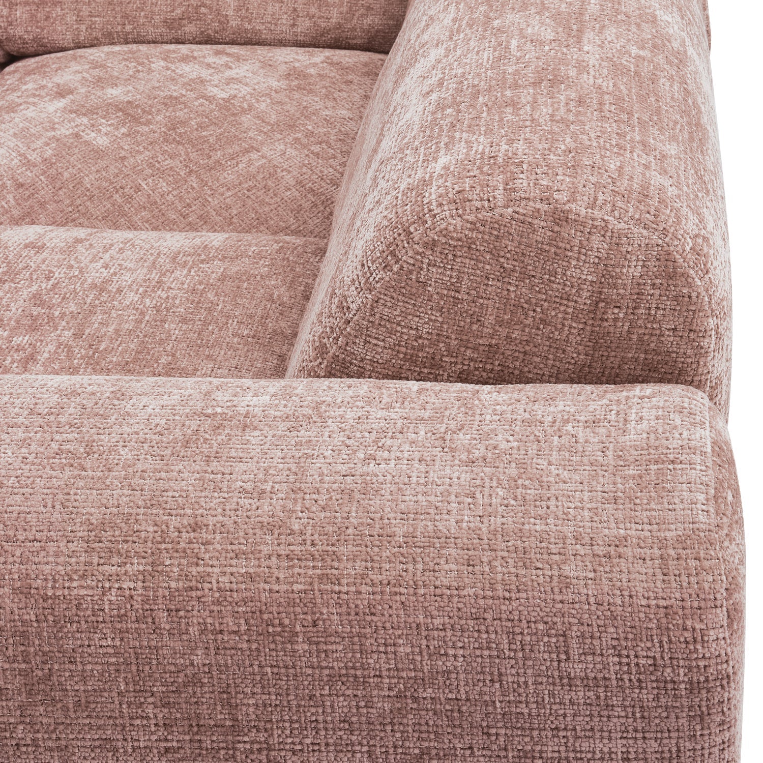 Panorama-Ecksofa rechts CLOUD rosa