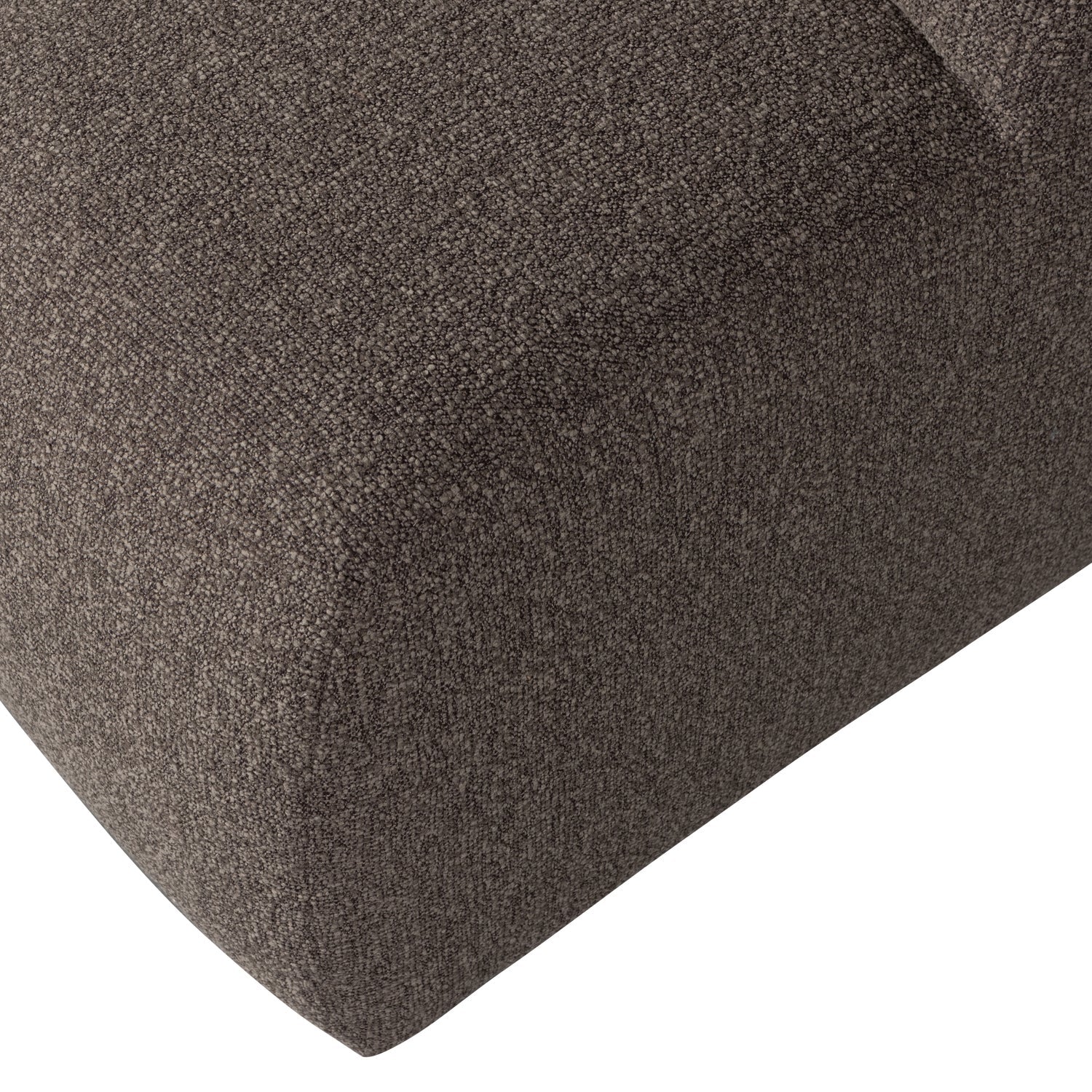 MOJO pouf in dark brown bouclé